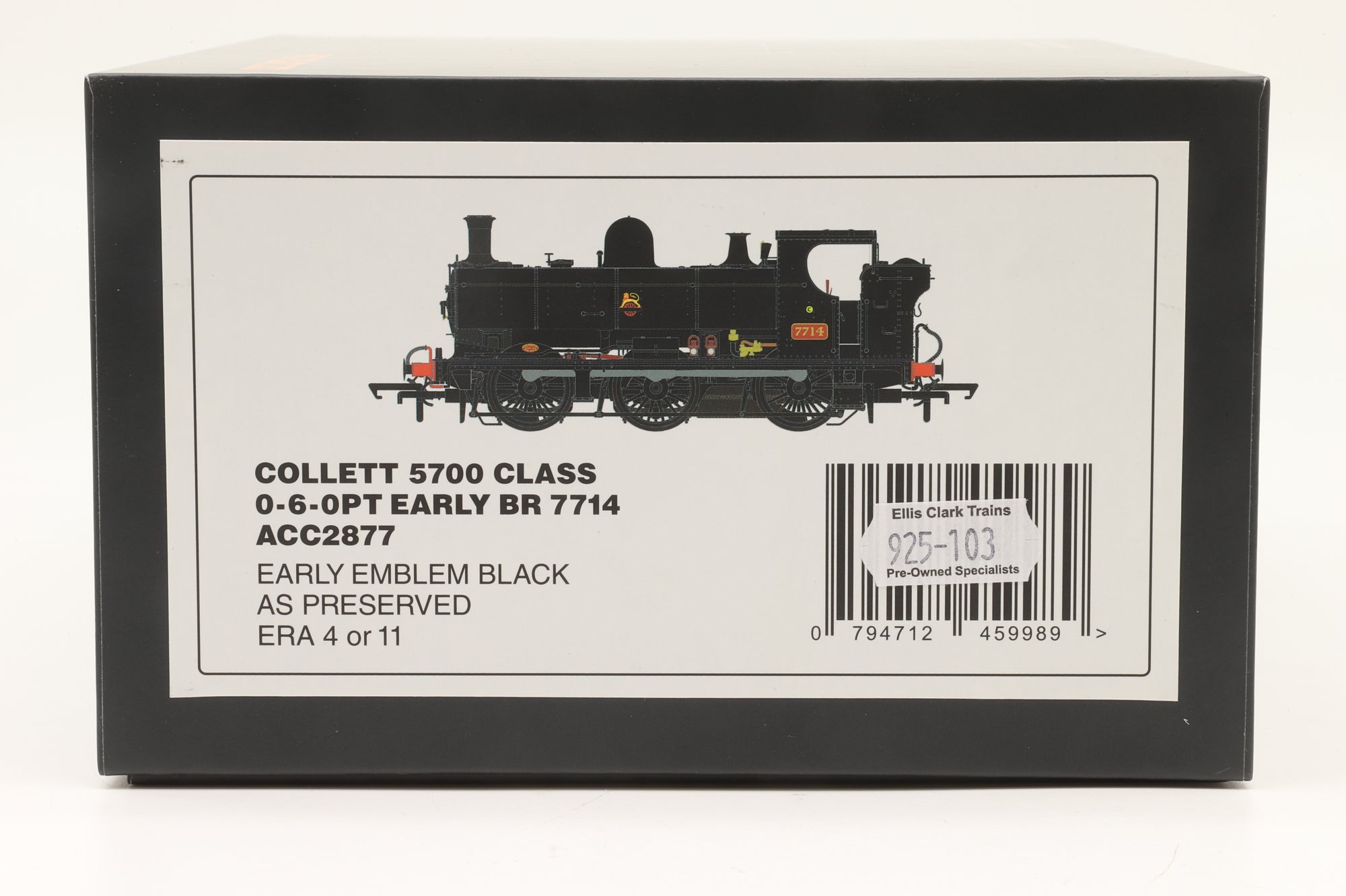 Accurascale OO ACC2877 Collett 5700 Class '7714' BR Black E/C