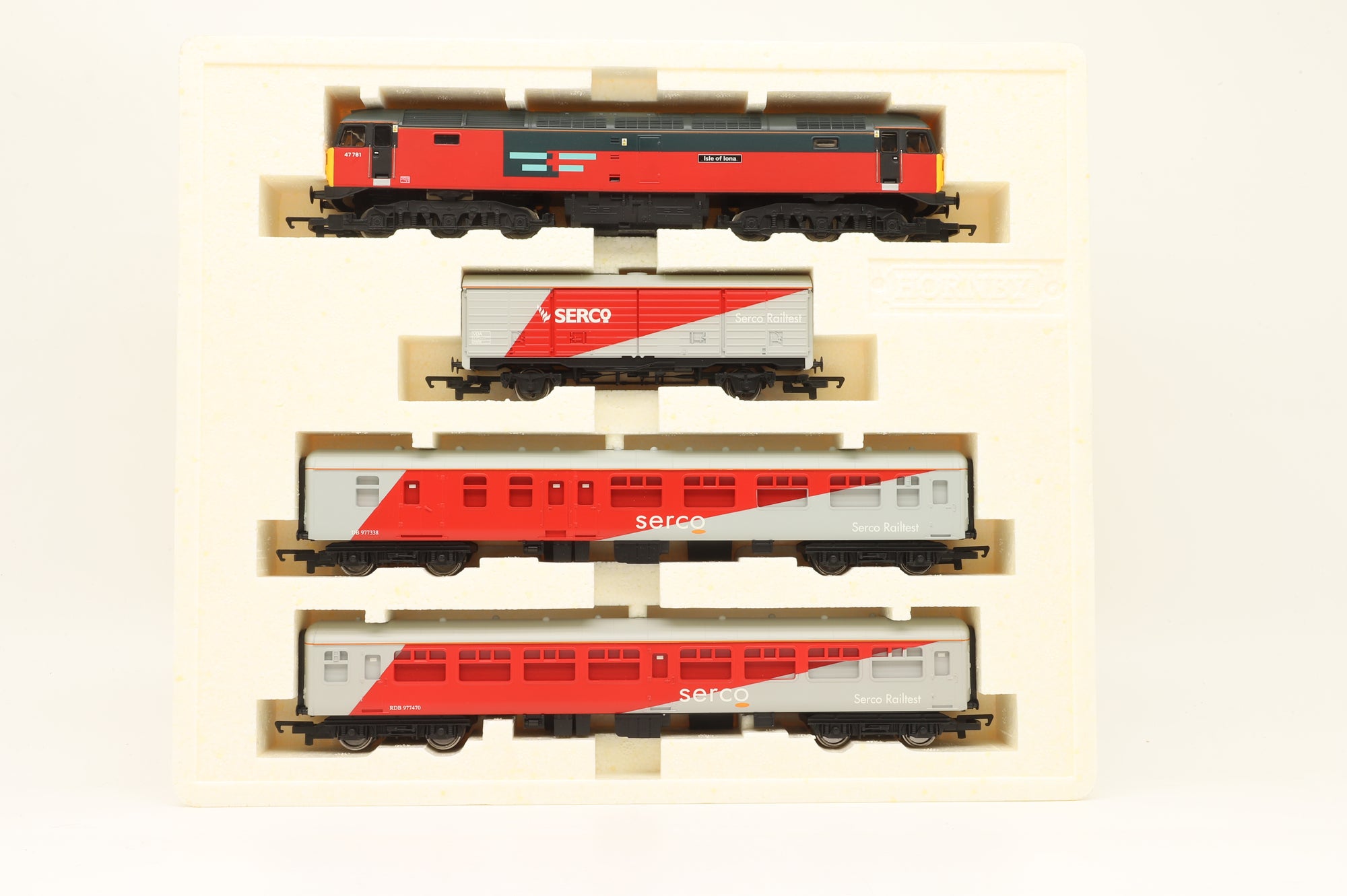 Hornby OO R2437 'Serco Rail Test' Pack Incl. Class 47, 2x Mk2s, & VDA