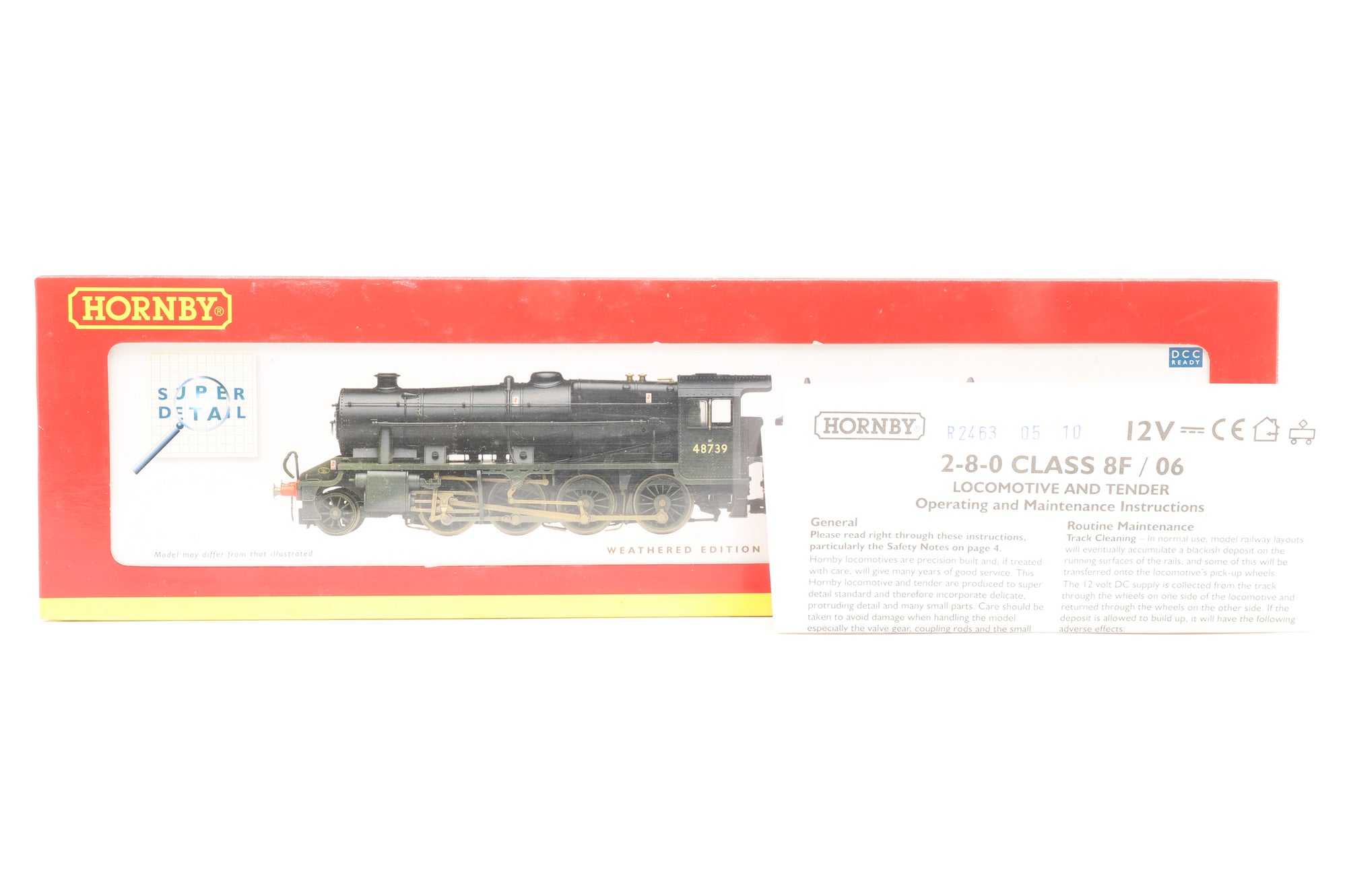 Hornby OO R2463 Class 8F '48739' Weathered