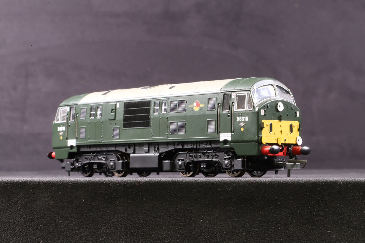 Dapol OO 4D-012-001 Class 22 D6316 in BR Green w/ Small Yellow Panel &amp; Headcode Discs