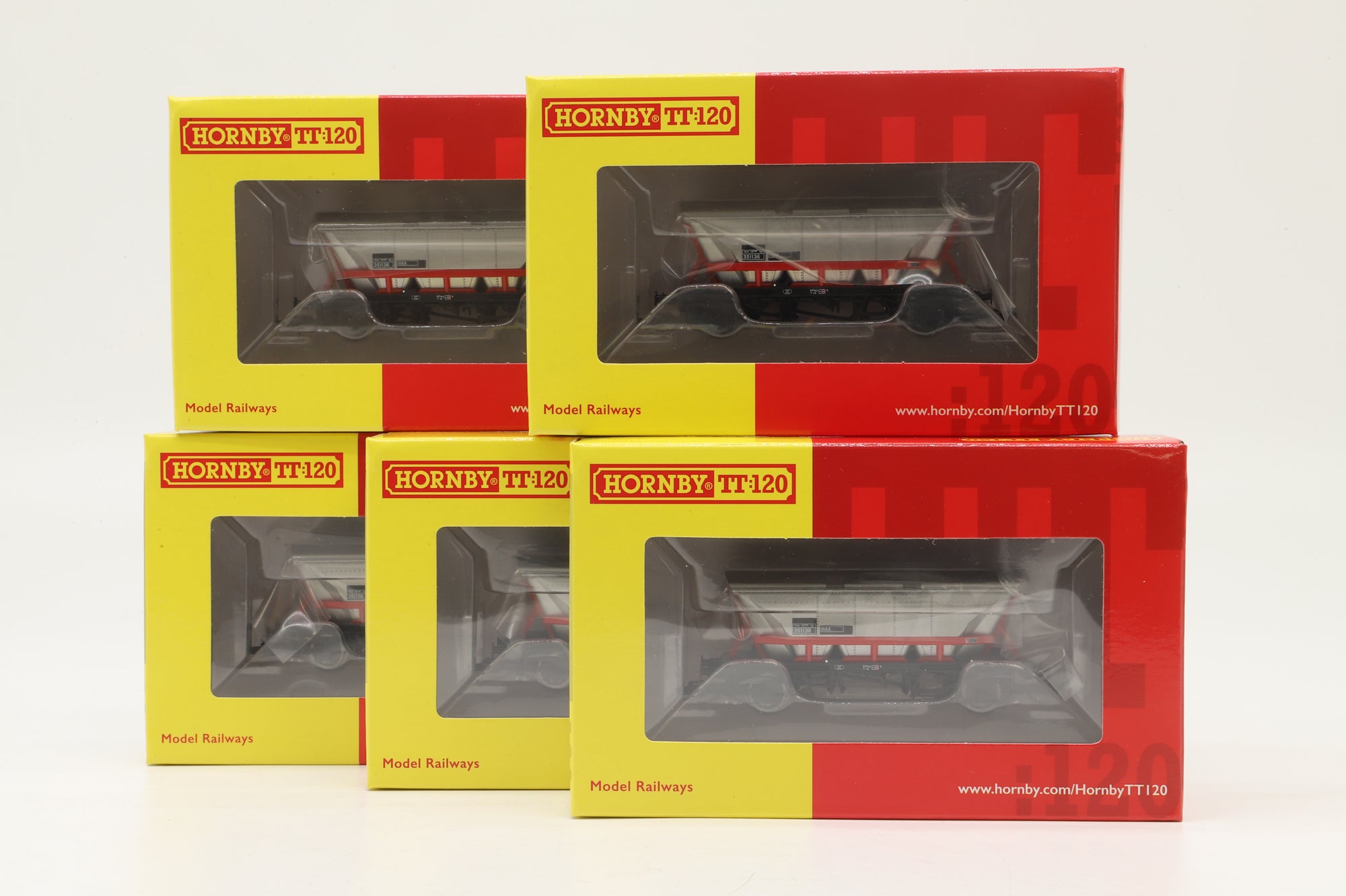 Hornby TT:120 TT6013B x5 Rake of 5 HAA/MGR Wagons #351136