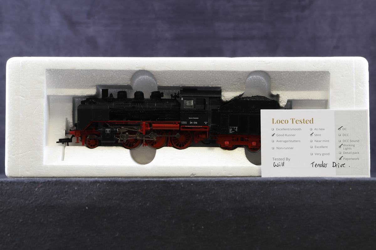 Fleischmann HO 4142 Class BR24 2-6-0 24 016 DB Tender Drive