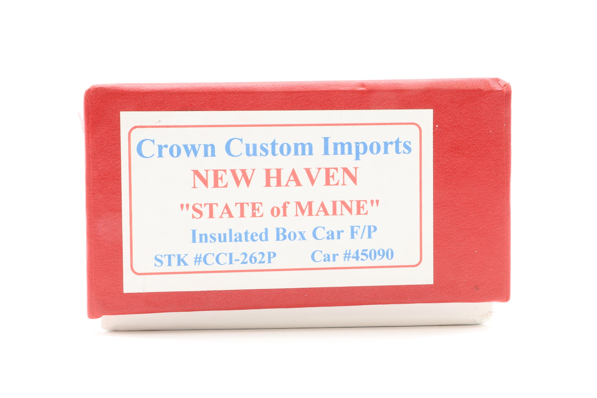Crown Custom Imports HO Brass CCI-262P Insulated Box Car F/P State on Maine No.45090