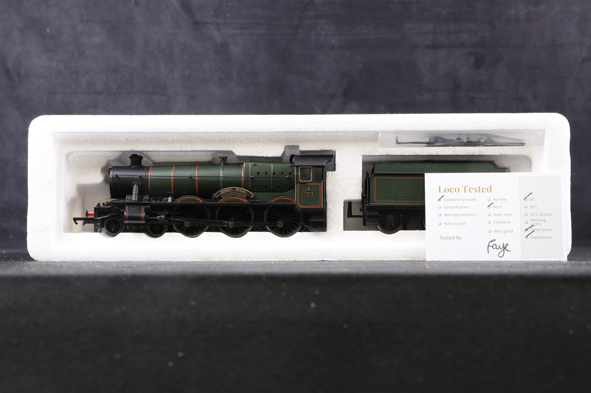 Bachmann OO 31-776 Modified Hall &#39;7915&#39; &#39;Mere Hall&#39; BR Lined Green L/Crest