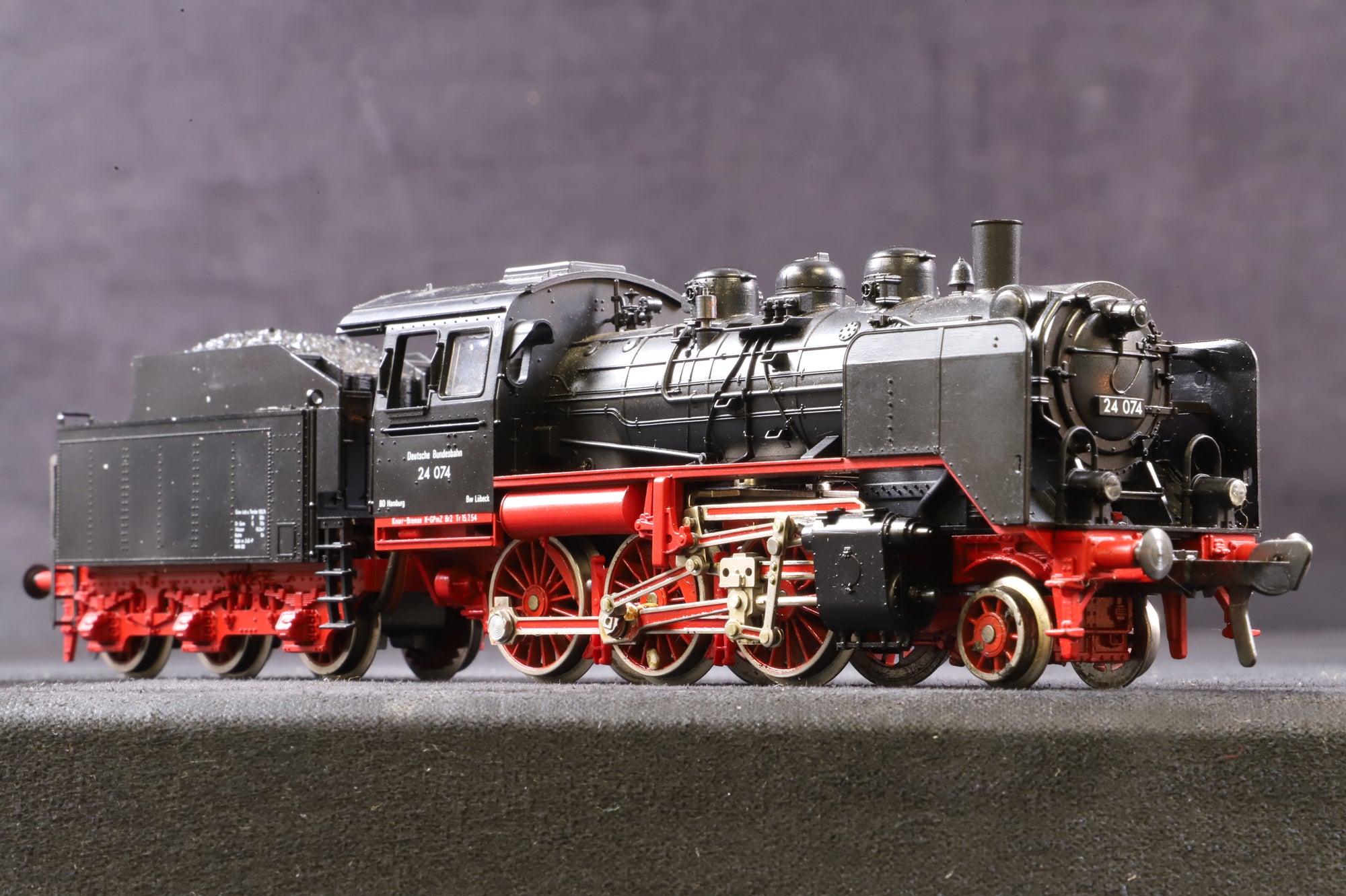 Fleischmann HO 4140 BR Class 24 '24 074' 2-6-0 Steam Locomotive DB 2 & 3 Rail