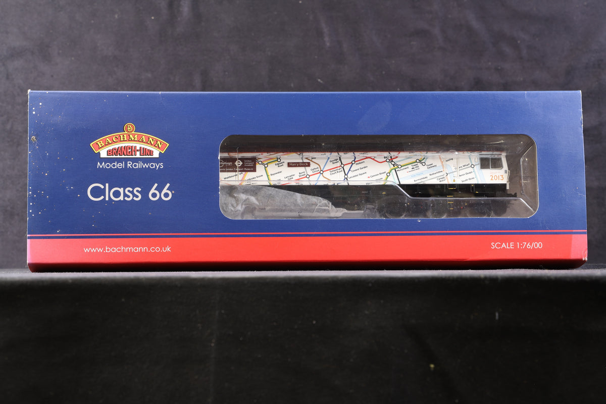 Bachmann OO 32-979U Class 66 &#39;66721&#39; GBRf Tube Map, DCC Sound