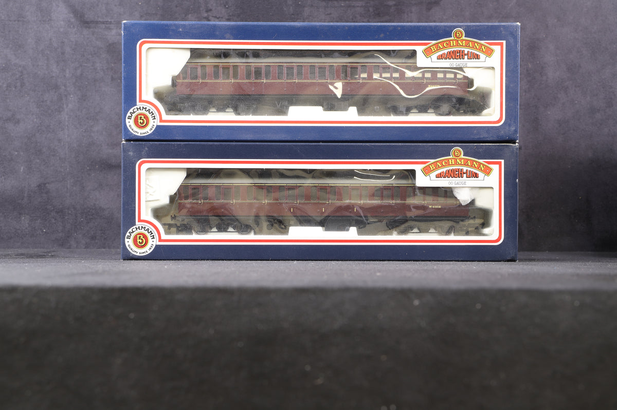 Bachmann OO Rake of 6 MK 1 Maroon Lined Suburbans inc. 34-700, 626, 604, 602, 675 &amp; 603.