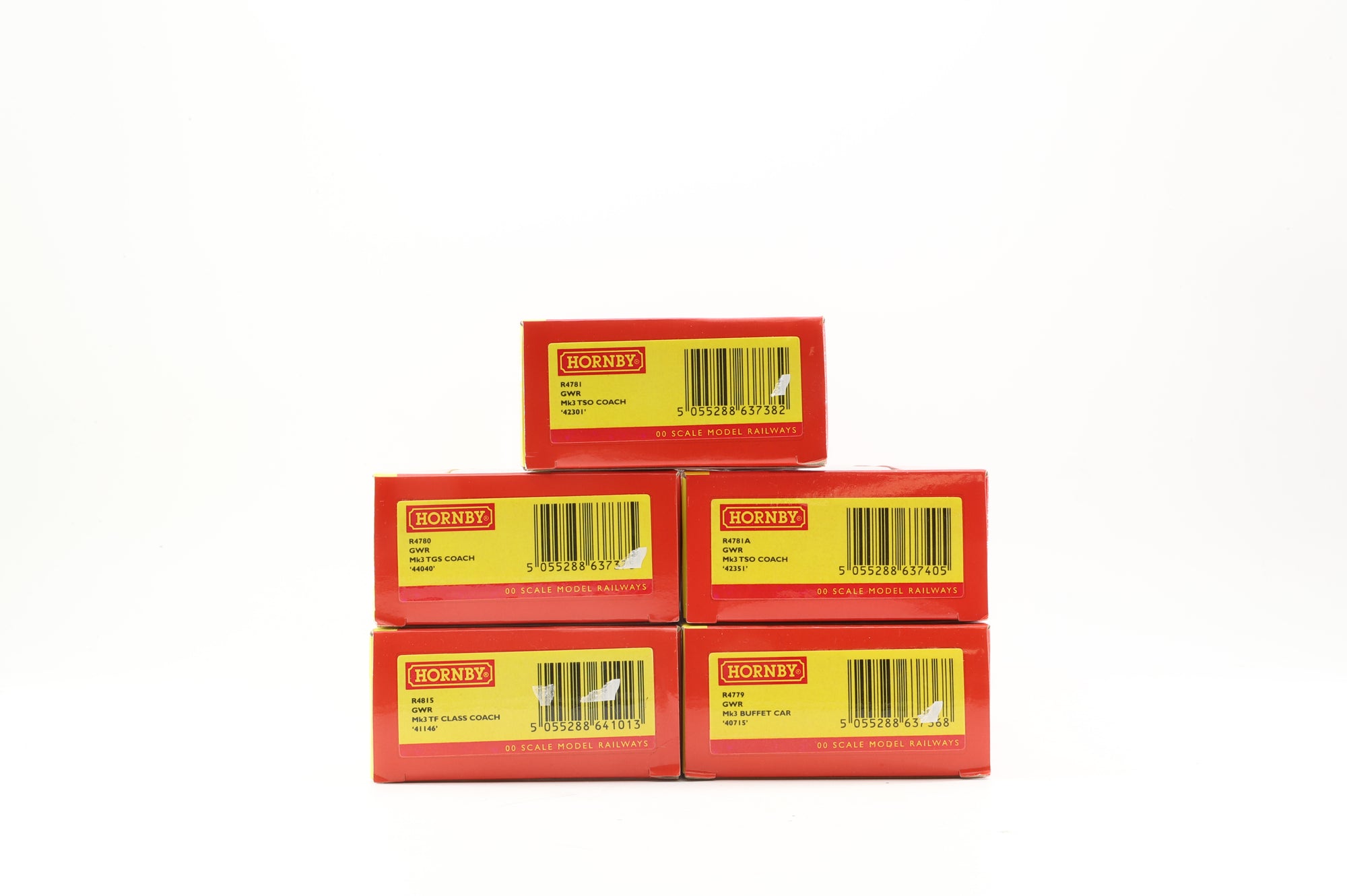 Hornby OO Rake of 5 GWR Mk3 Coaches, Inc. R4779, 80, 81 + A & R4815