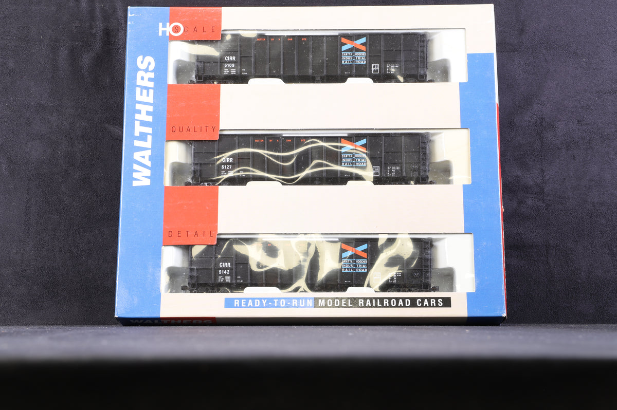 Walthers HO 932-34056 61&#39; Wood Chip Car 3 Pack Chattahoochee Ind. RR