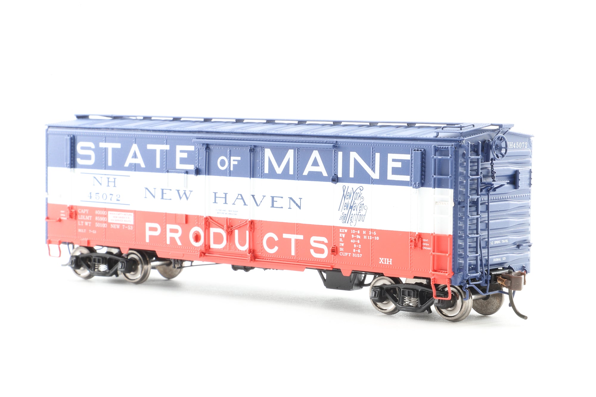 Crown Custom Imports HO Brass CCI-262P Insulated Box Car F/P State on Maine No.45072