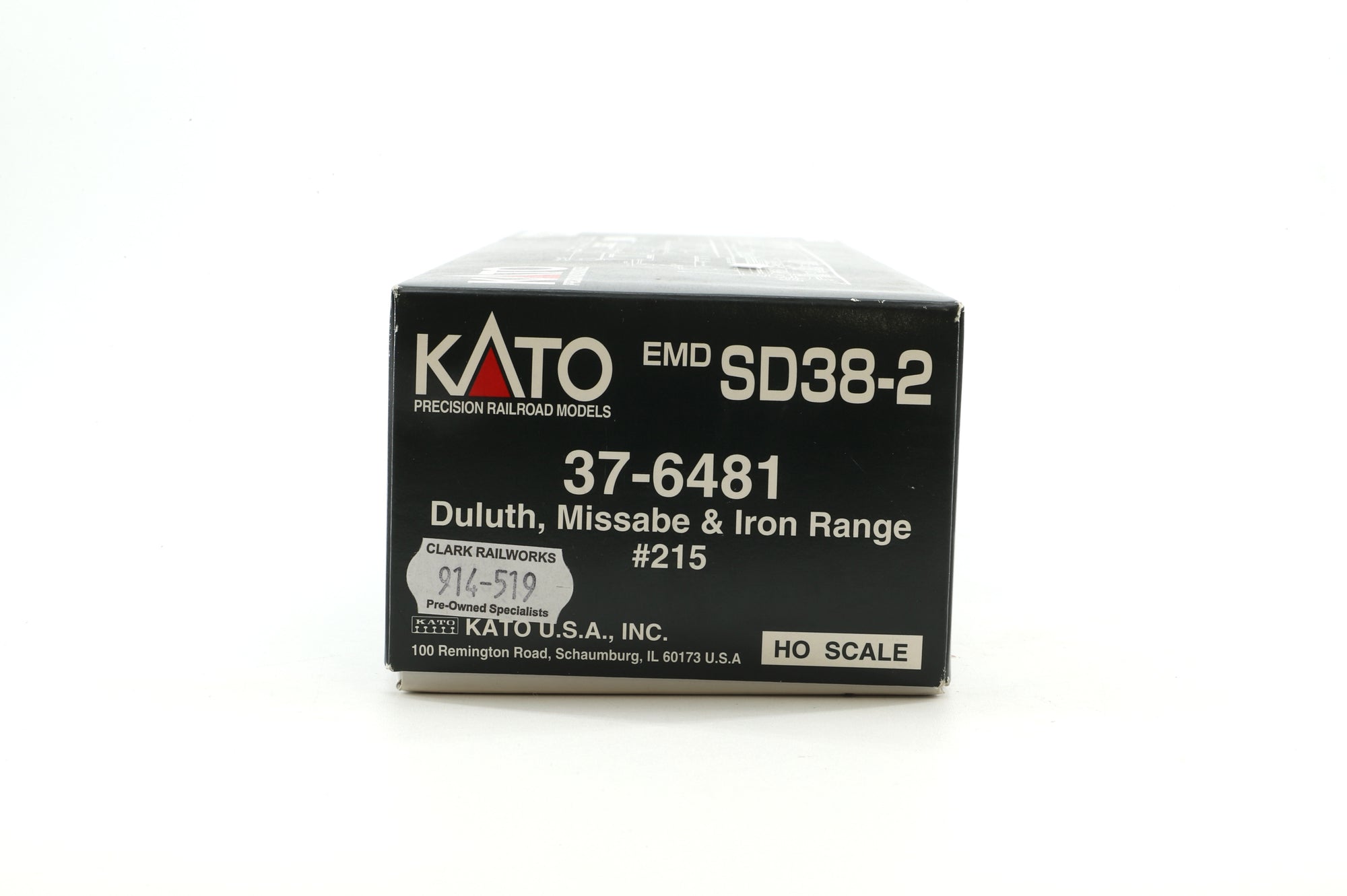 Kato HO 37-6481 EMD SD38-2 Duluth, Missabe & Iron Range '215', Weathered