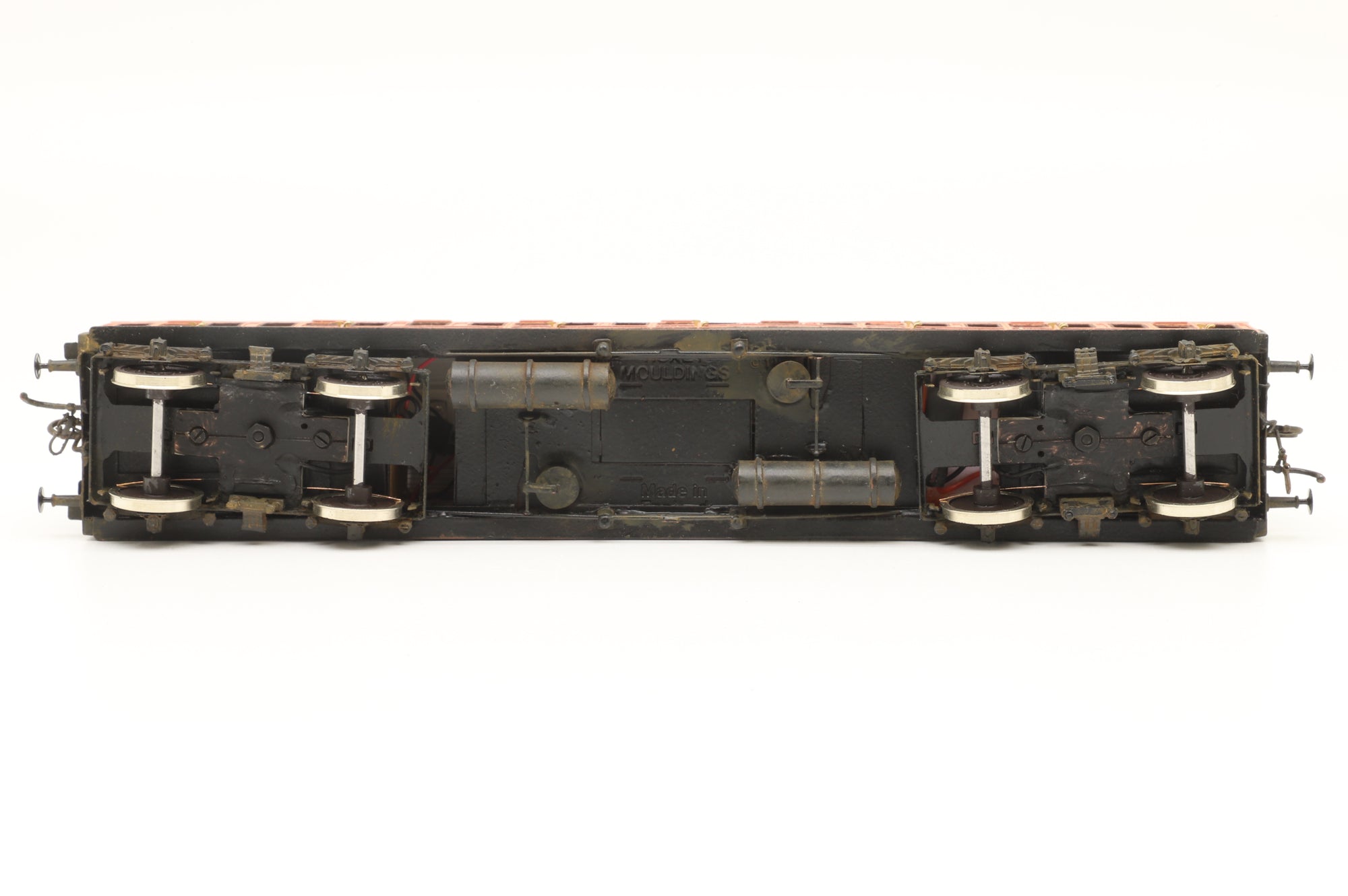 Roxey P4 Kit Built Rake of 4 LSWR Coaches, Weathered