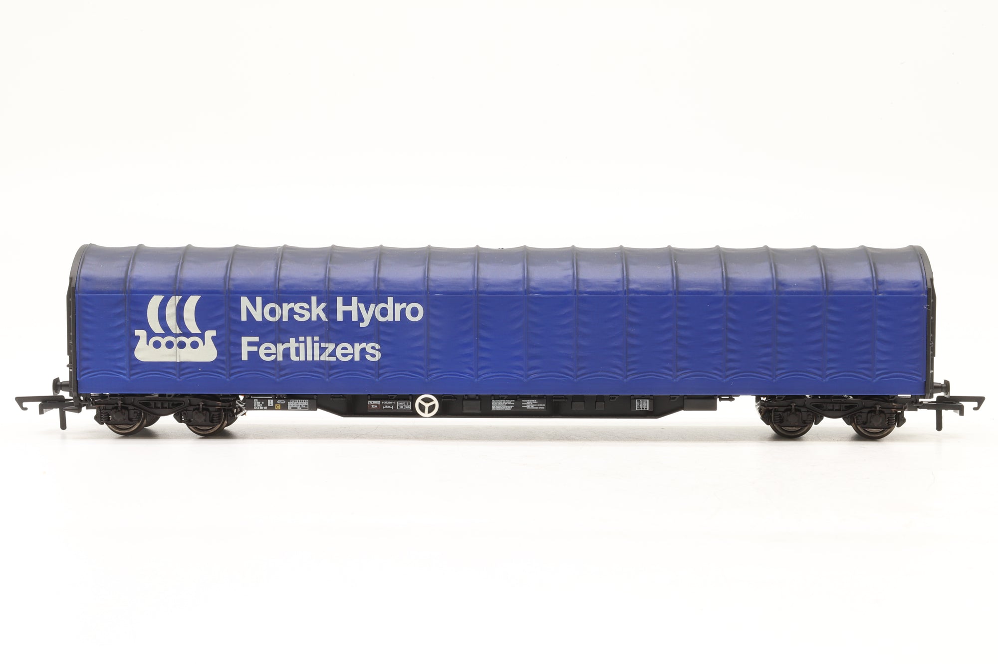 Rivarossi HO HRS6234/6229 Rake of 2x Closed Tarp Wagons in Tiphook Rail/Norsk Hydro Liveries