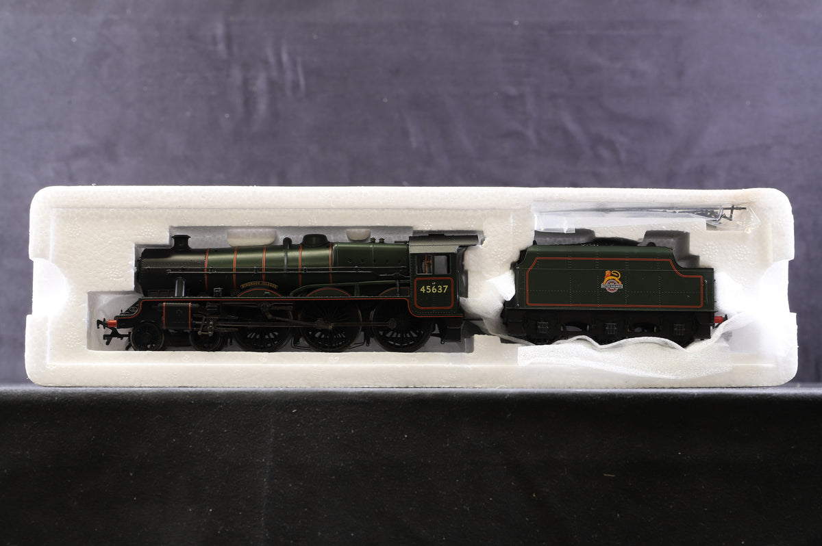 Bachmann OO 31-175Z Jubilee Class &#39;45637&#39; &#39;Windward Islands&#39; Stanier Tender BR Green E/C Excl. Modelzone Ltd Ed 483/ 504