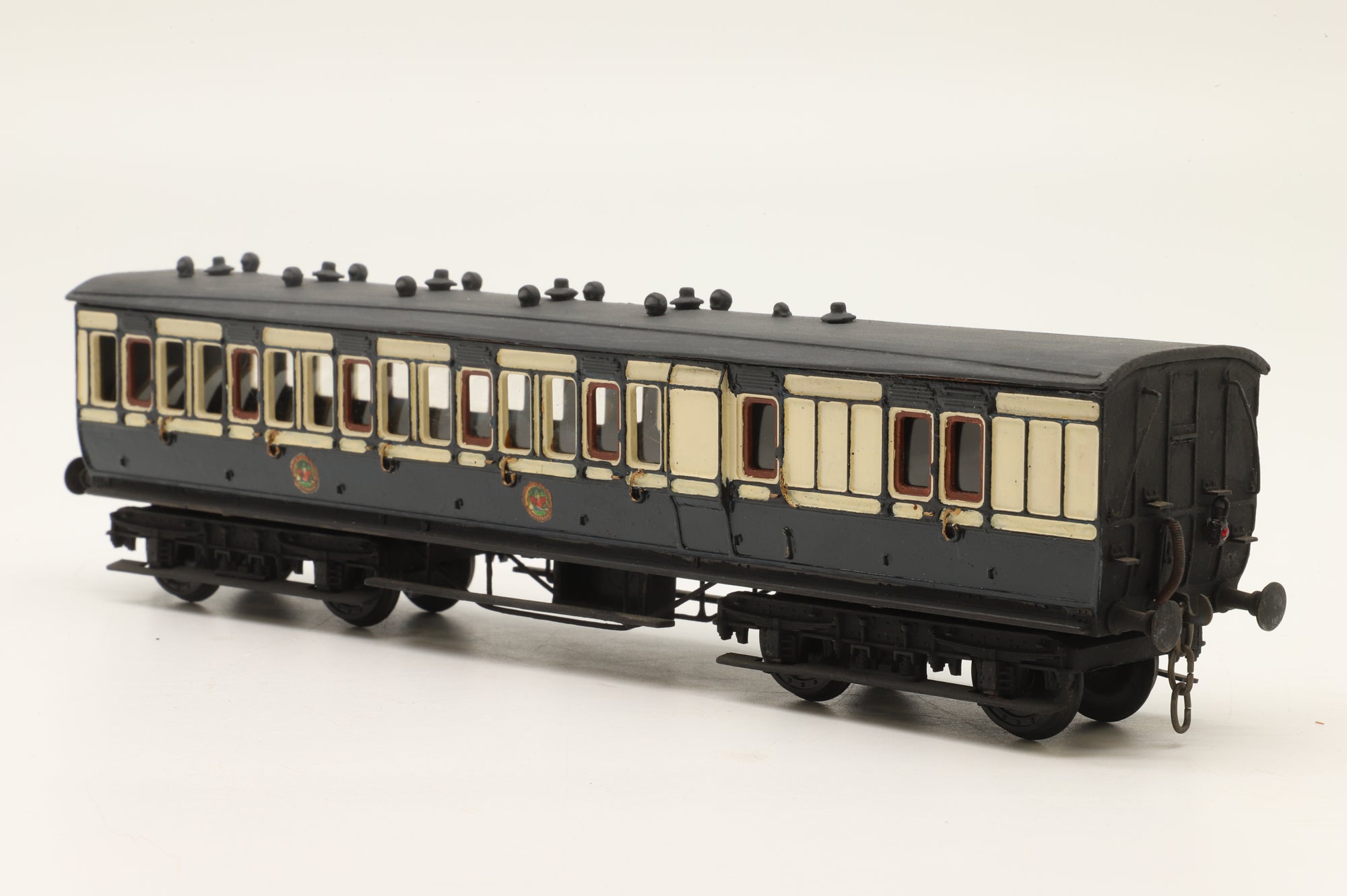 WORKSHOP Kit Built OO Rake Of 3 Furness Railway Coaches Blue & Cream