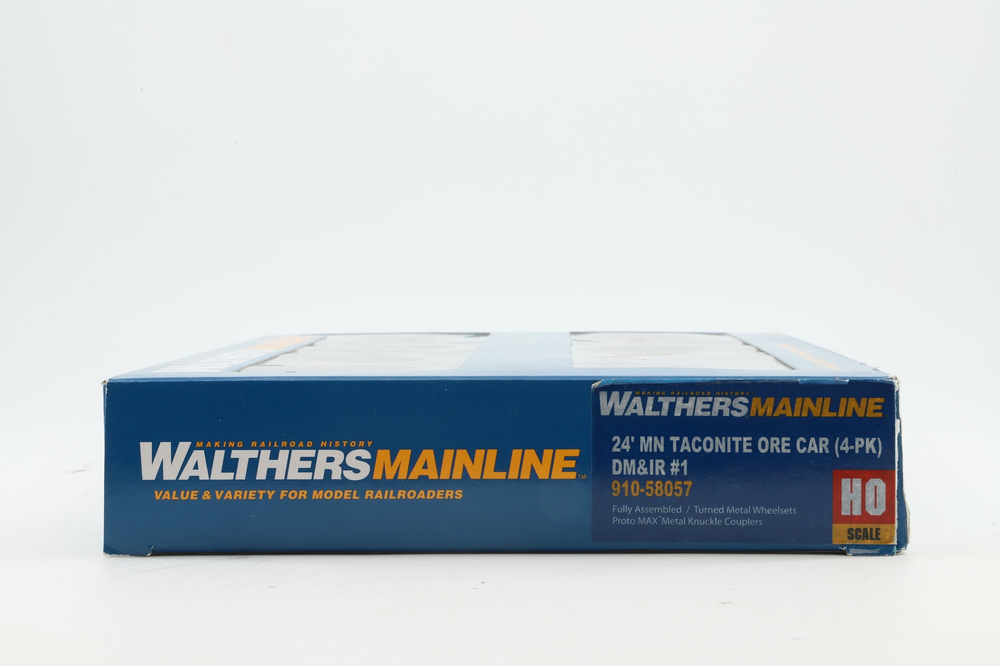 Walthers HO 910-58057 4-Pack of 24' MN Taconite Ore Cars in DM&IR Brown/Yellow