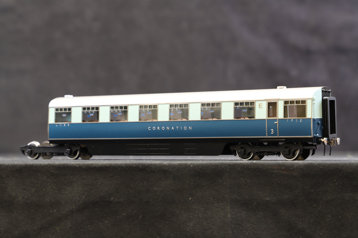 Golden Age Models Ltd OO Brass 2 Tone Blue LNER &#39;Coronation&#39; Rake Of 9 Coaches