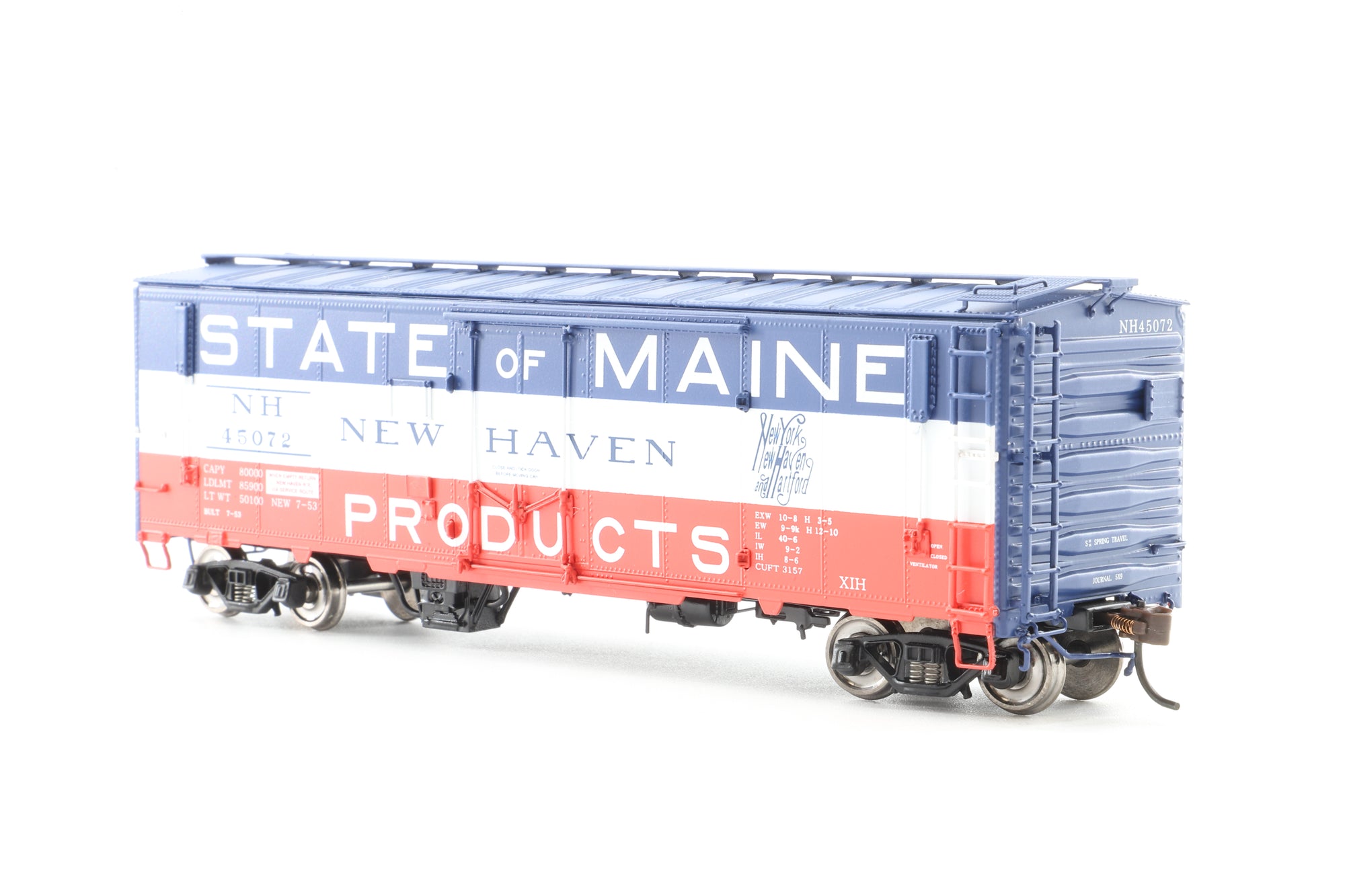 Crown Custom Imports HO Brass CCI-262P Insulated Box Car F/P State on Maine No.45072