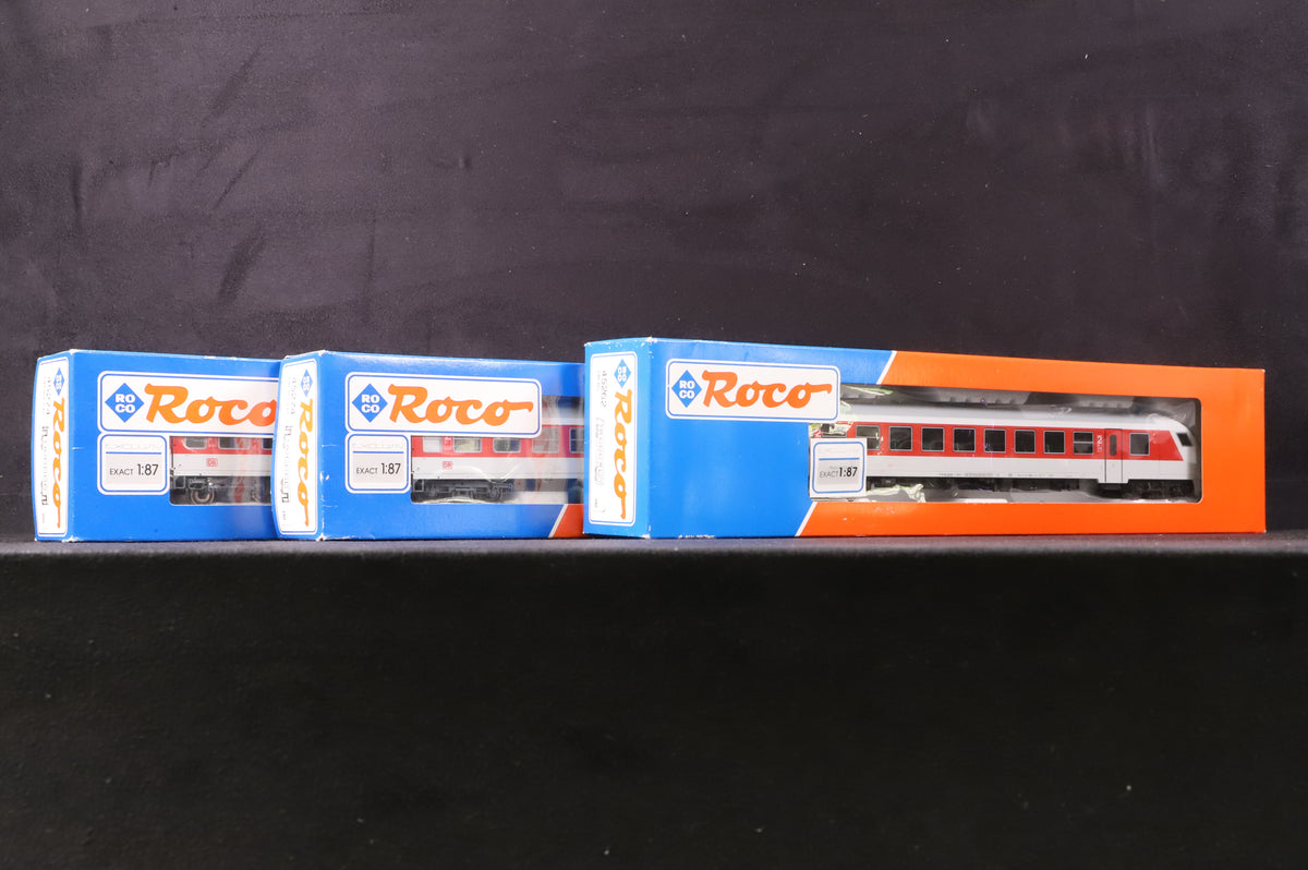 Roco HO Rake Of 3 DB IC Coaches Inc. 45274x2 &amp; 45262