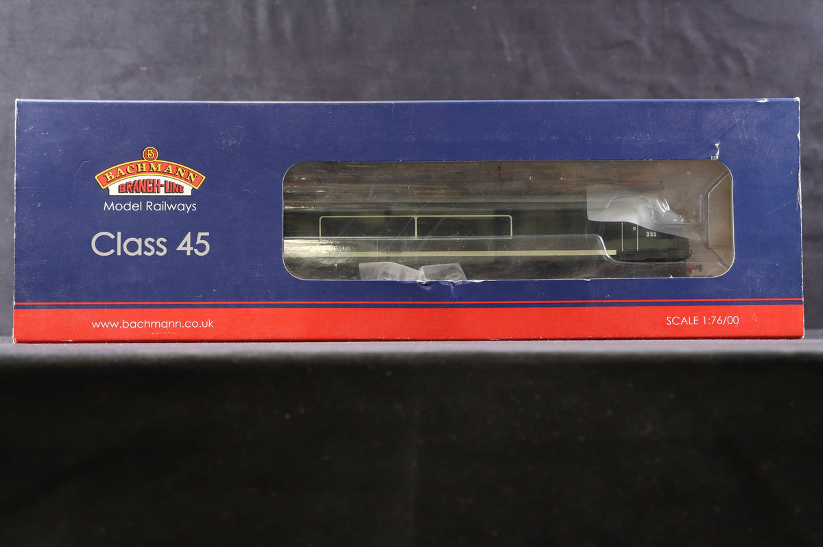 Bachmann OO 32-678DS Class 45 Diesel &#39;D55&#39; &#39;Royal Signals&#39; BR Green, DCC Sound