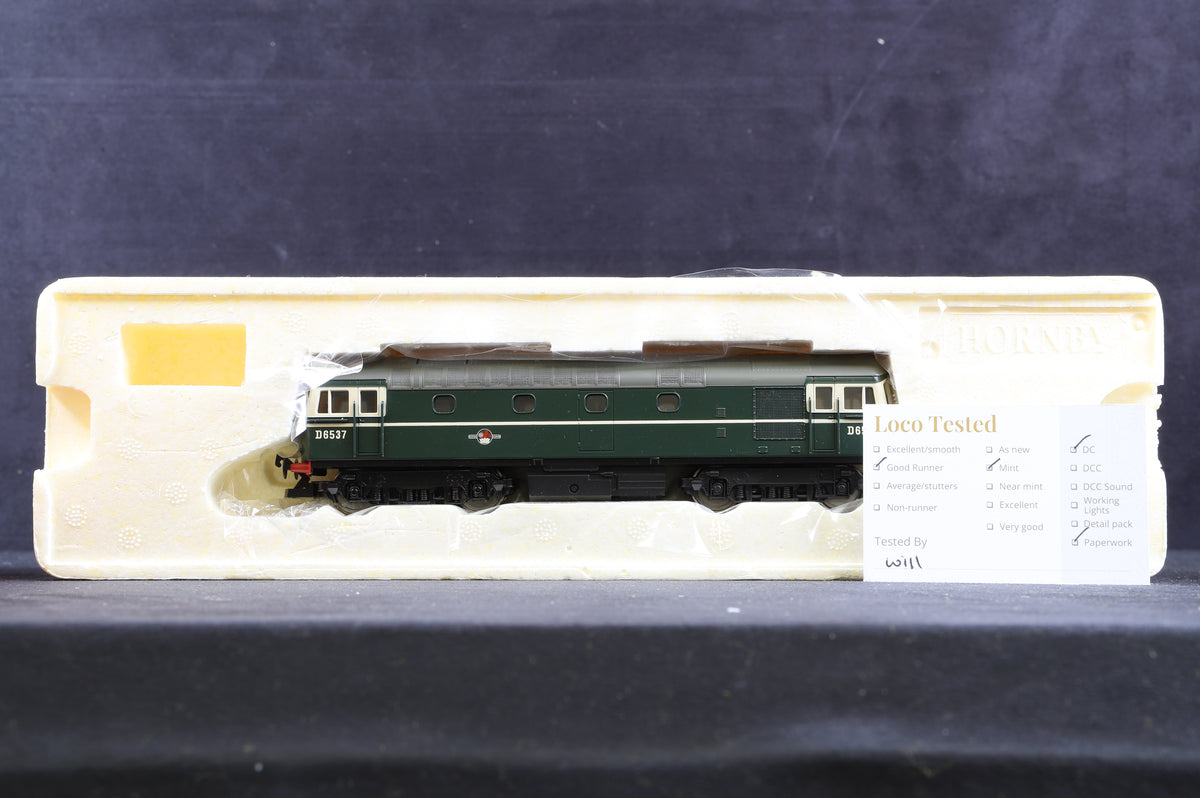 Hornby OO R2939 BR Class 33 &#39;D6537&#39; BR Green