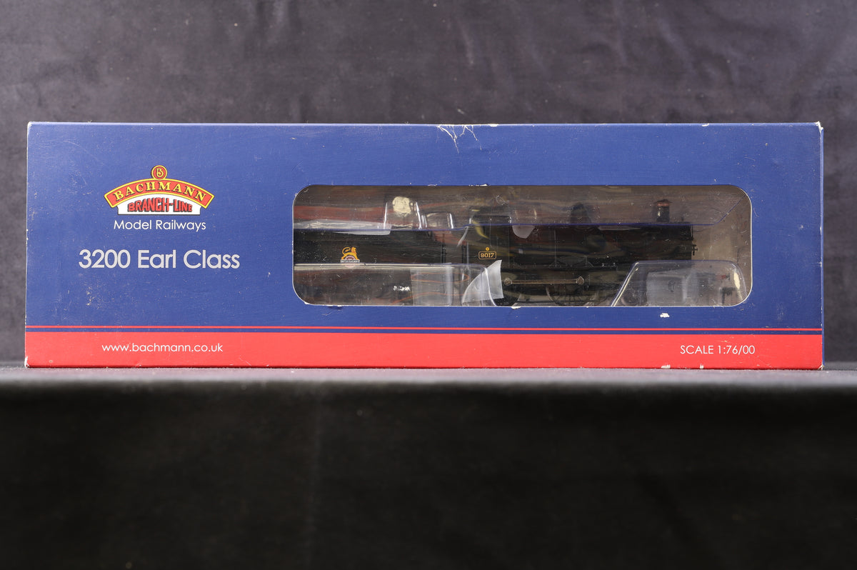 Bachmann OO 31-086 GWR 3200 Class &#39;9017&#39; BR Black E/Emblem