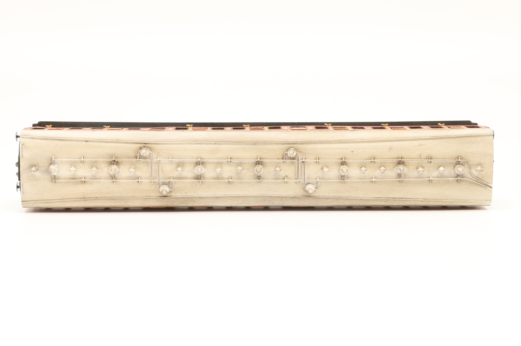 Roxey P4 Kit Built Rake of 4 LSWR Coaches, Weathered