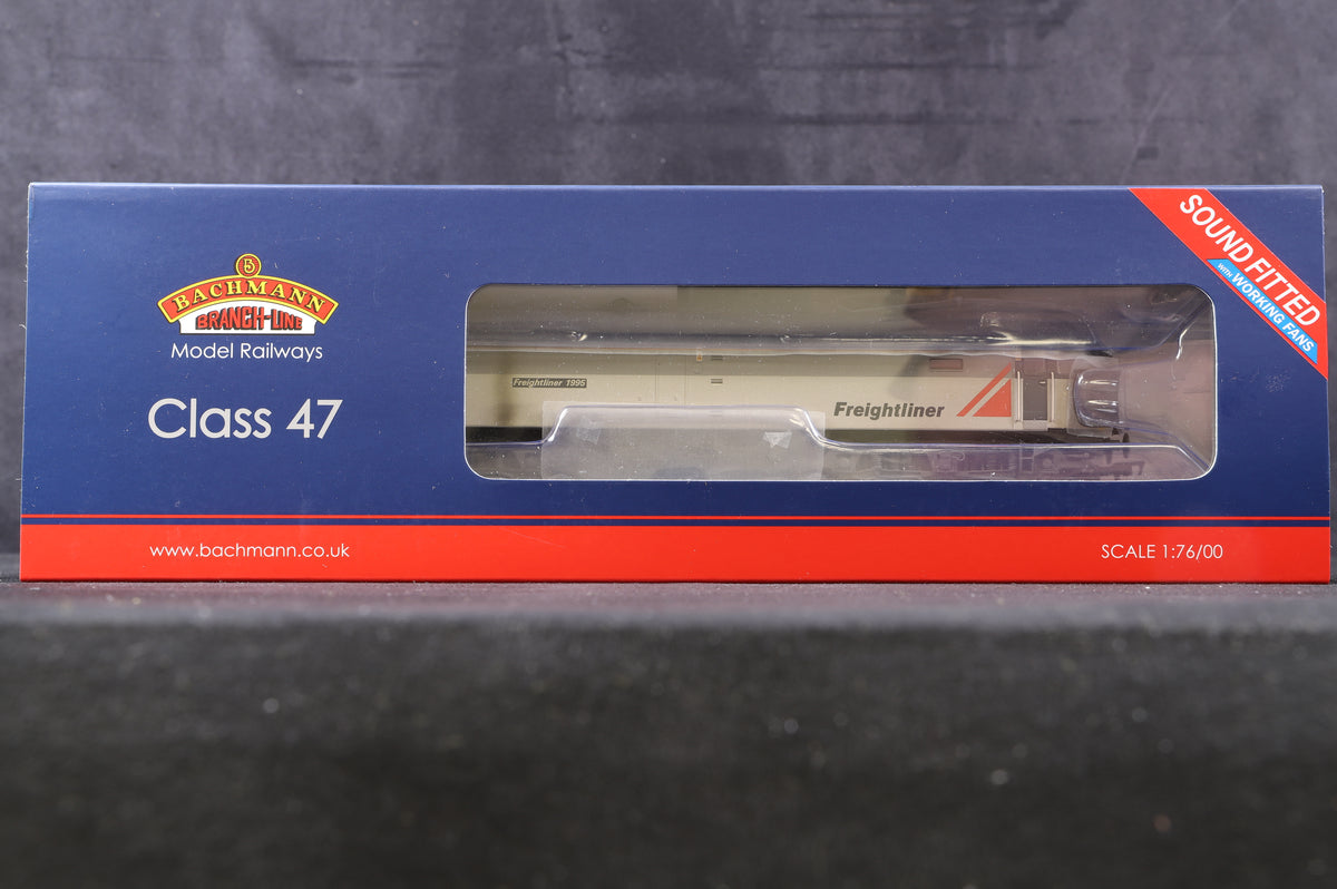 Bachmann OO 35-430SFX Class 47/3 &#39;47376&#39; &#39;Freightliner 1995&#39; Freightliner Grey Weathered, DCC Sound With Working Fans