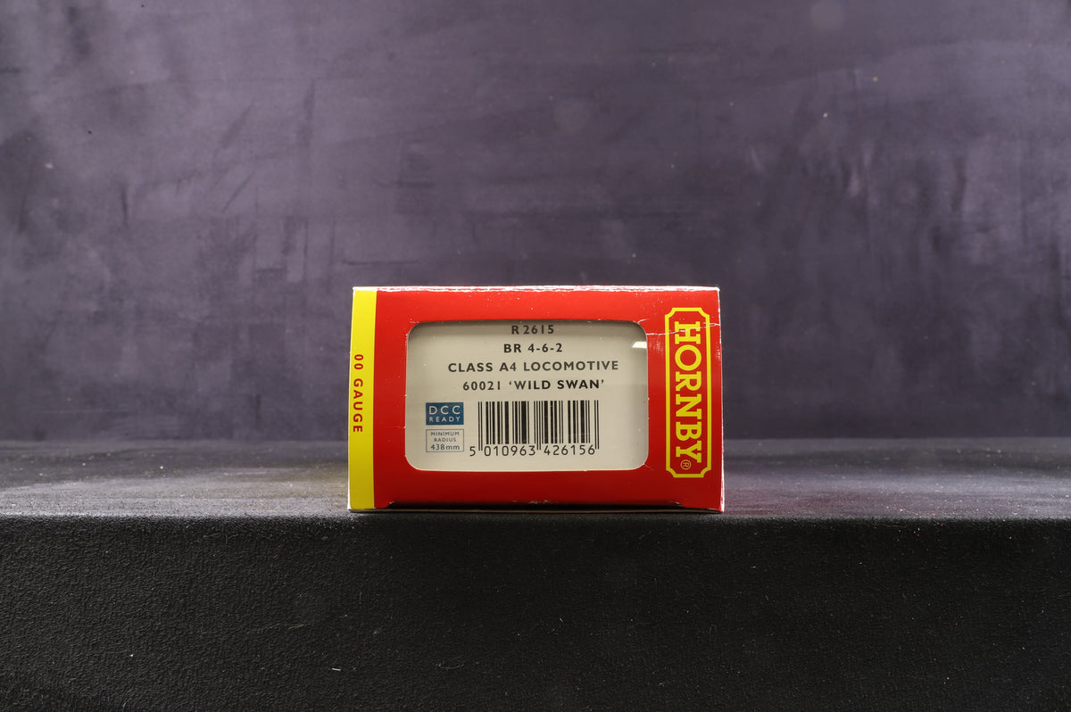 Hornby OO R2615 BR 4-6-2 Class A4 Loco &#39;60021&#39; &#39;Wild Swan&#39;