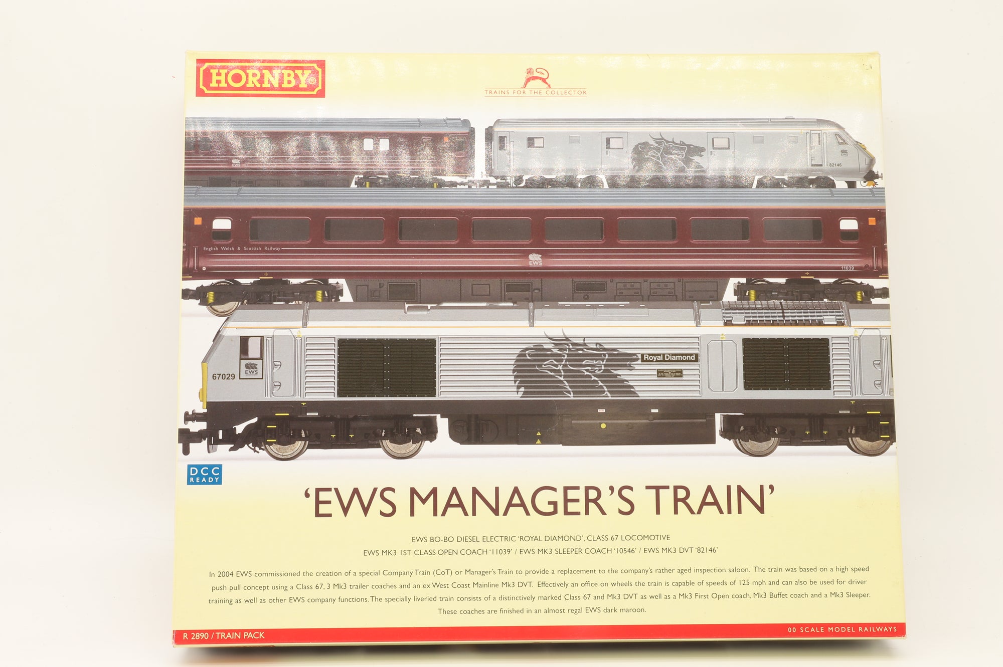 Hornby OO R2890 'EWS Manager's Train' Pack Incl. Class 67, 2x Mk3s, & DVT