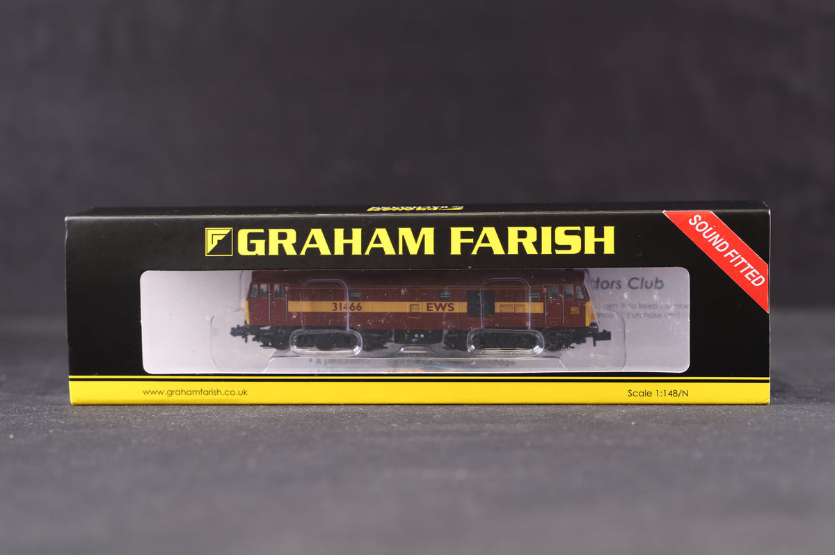 Graham Farish N 371-137SDSF Class 31/4 (Refurbished) &#39;31466&#39; EWS, DCC Sound