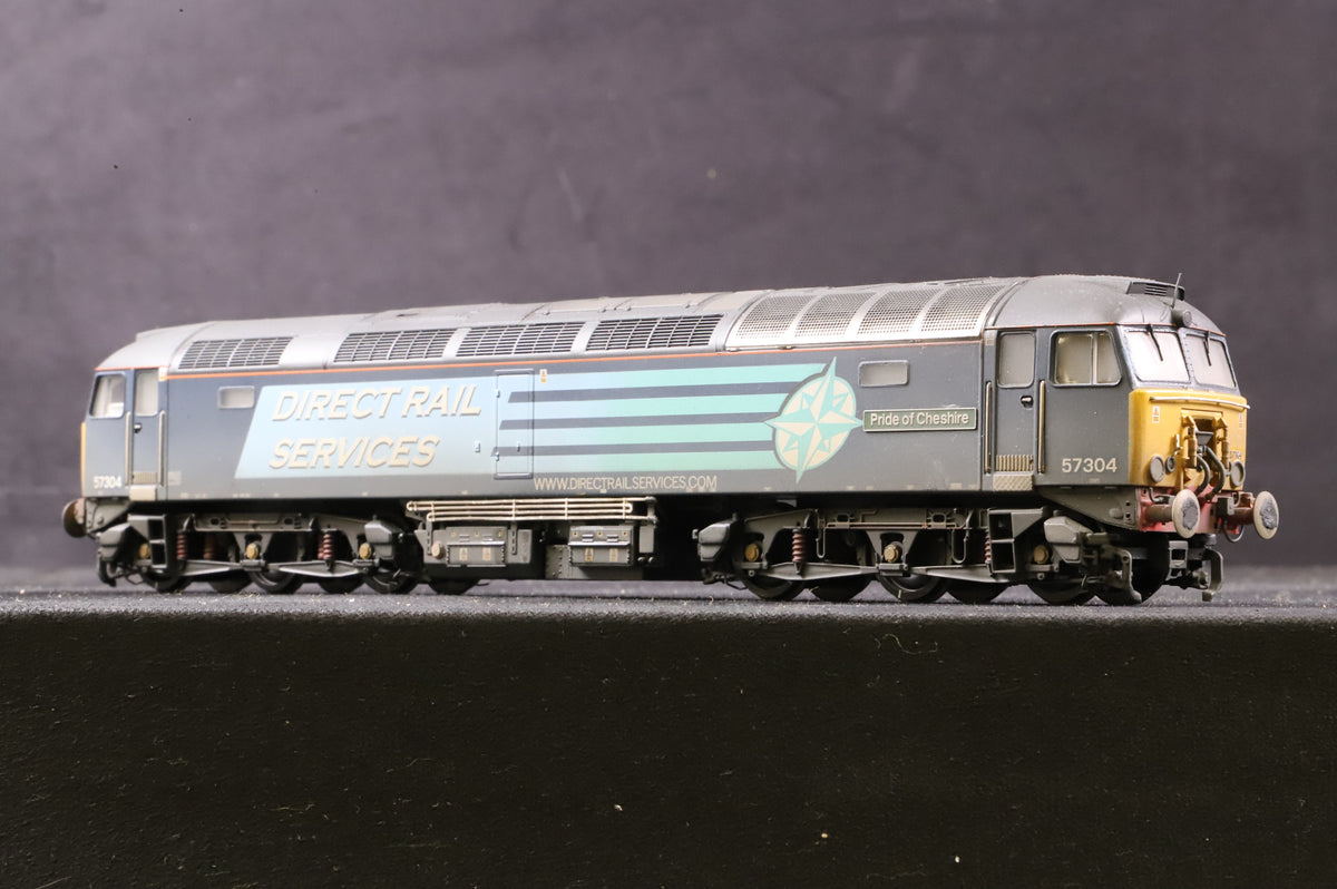 Bachmann OO Class 57 57304 &#39;Pride of Cheshire&#39; in DRS Compass Livery - Weathered