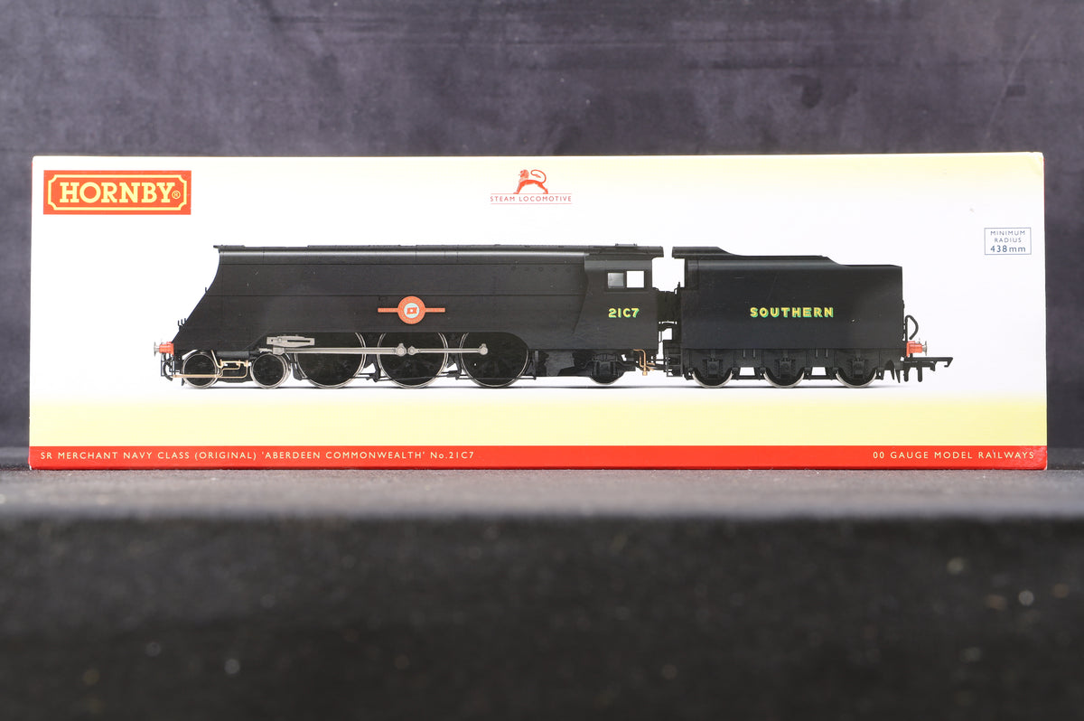 Hornby OO R3717 SR Merchant Navy Class &#39;Aberdeen Commonwealth&#39; &#39;21C7&#39; SR Black