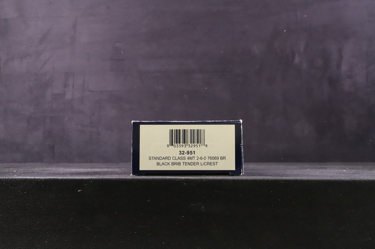 Bachmann OO 32-951 Standard Class 4MT 2-6-0 &#39;76069&#39; BR Black BR1B Tender L/Crest