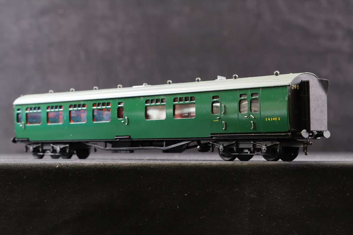 Lawrence Scale Models OO Rake Of 4 SR Green Bulleid Coaches Require TLC