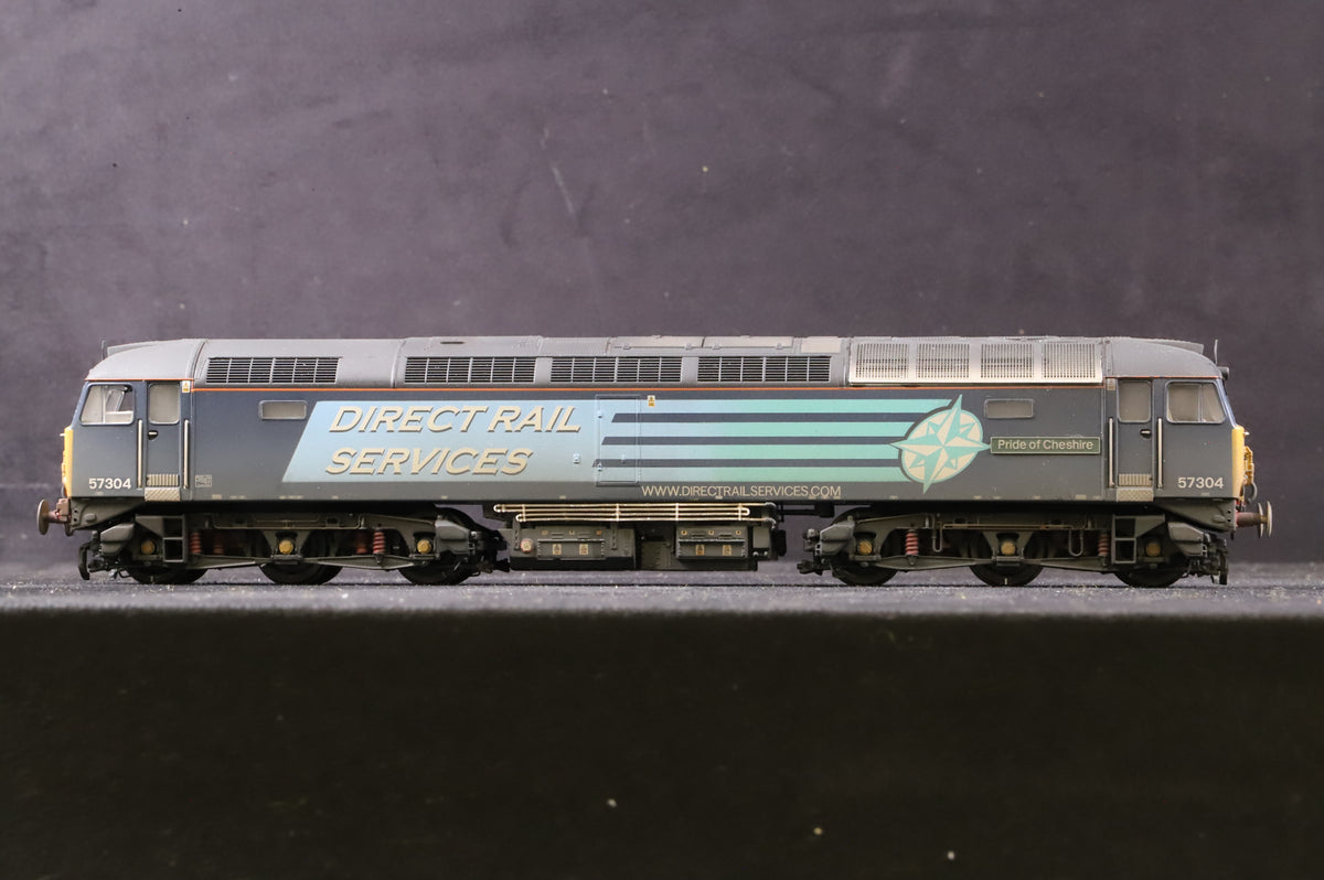 Bachmann OO Class 57 57304 &#39;Pride of Cheshire&#39; in DRS Compass Livery - Weathered