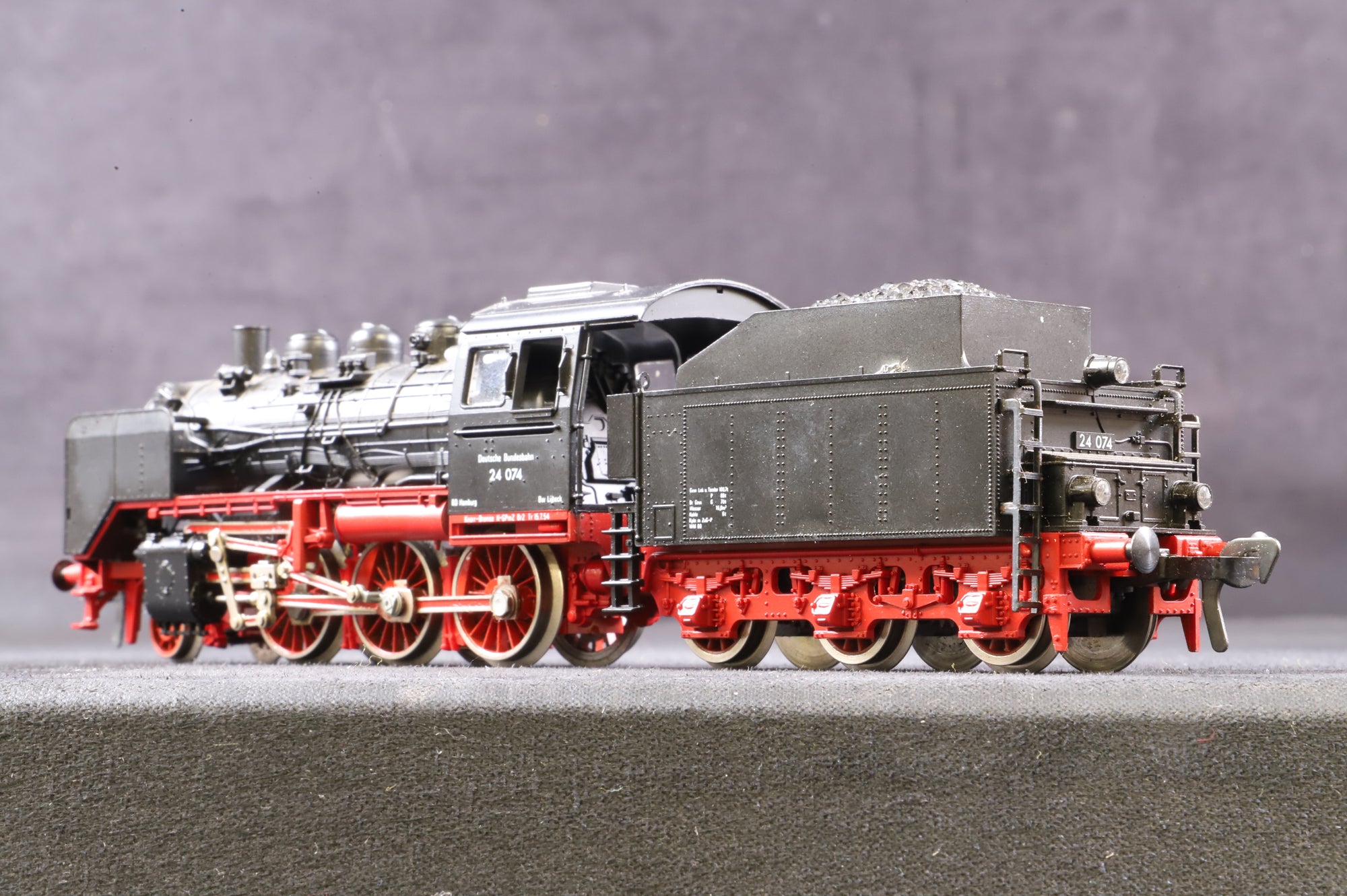 Fleischmann HO 4140 BR Class 24 '24 074' 2-6-0 Steam Locomotive DB 2 & 3 Rail