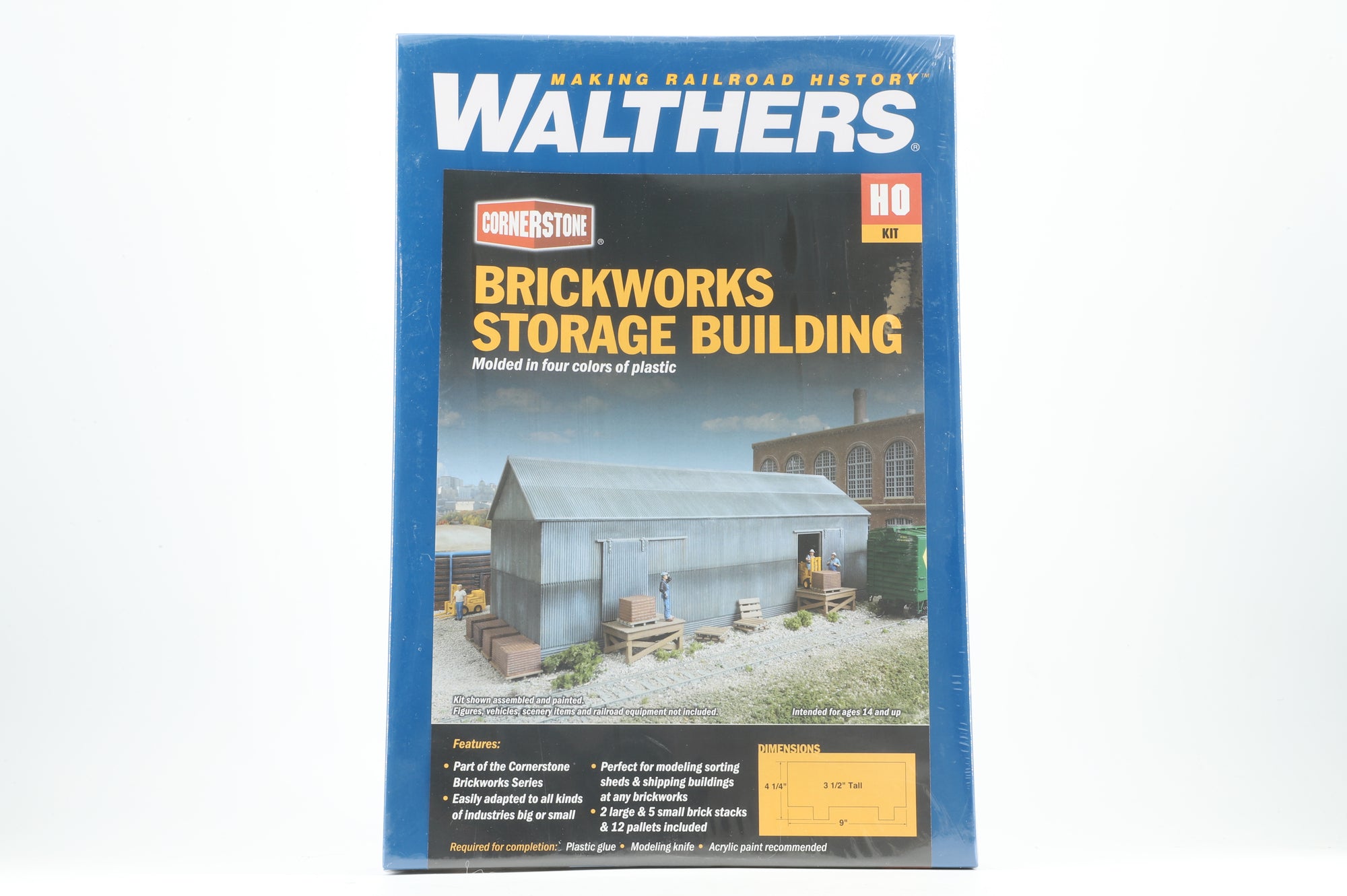 Walthers HO 933-4101 Brickworks Storage Building Kit