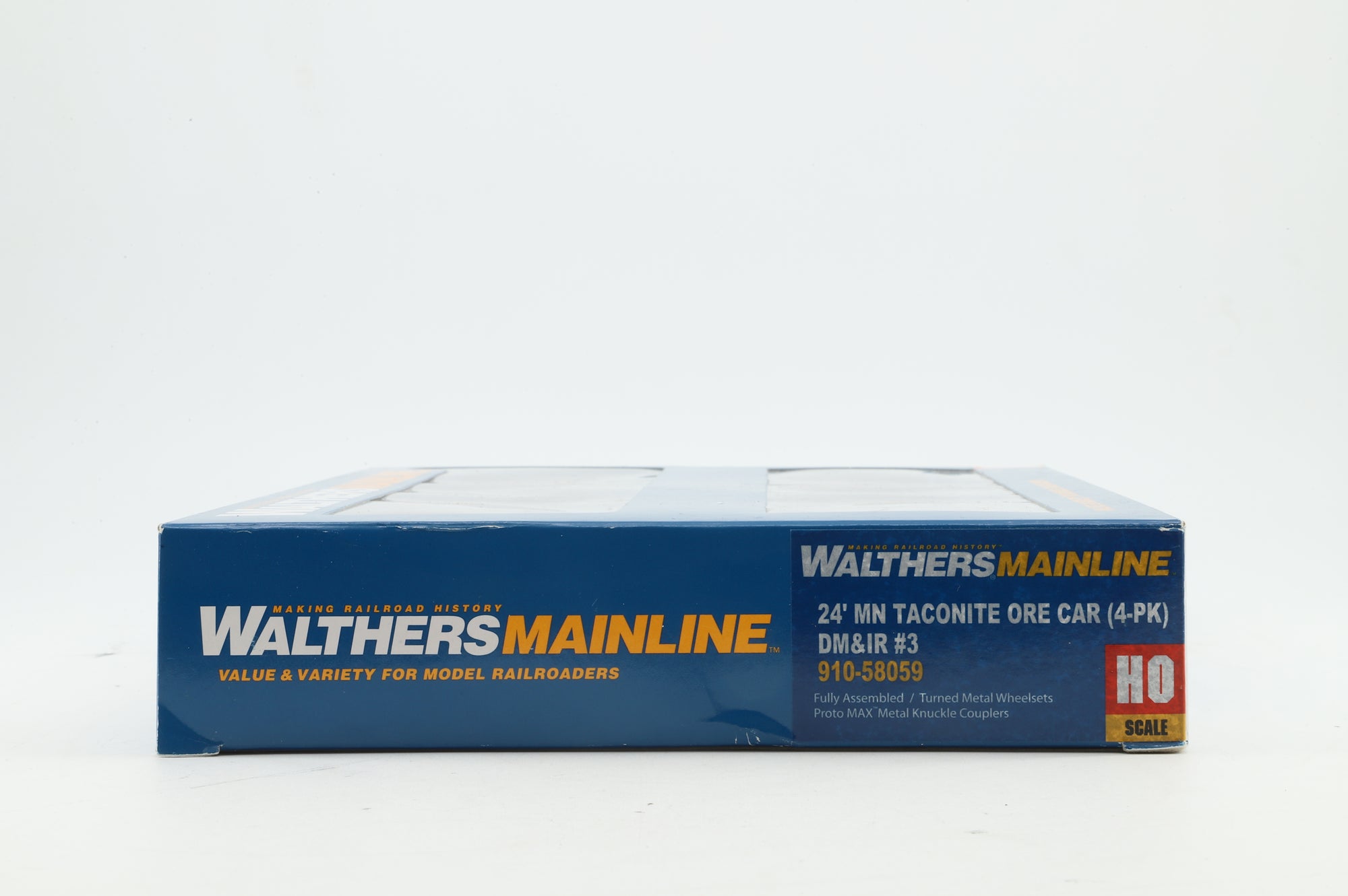 Walthers HO 910-58059 4-Pack of 24' MN Taconite Ore Cars in DM&IR Brown/Yellow