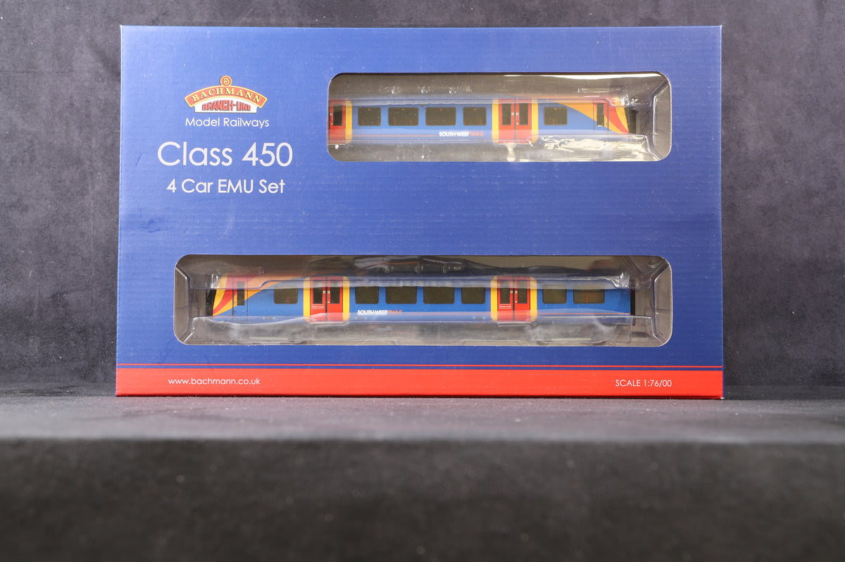 Bachmann OO 31-040 Class 450 4 Car EMU &#39;450073&#39; South West Trains