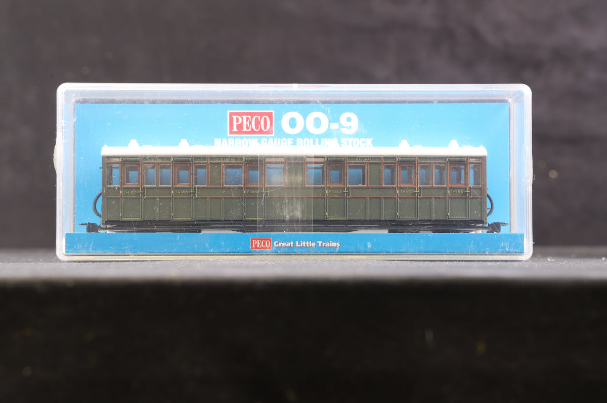 Peco OO9 GR-401B Rake Of 3 SR Livery Composite Coaches &#39;No6365&#39;