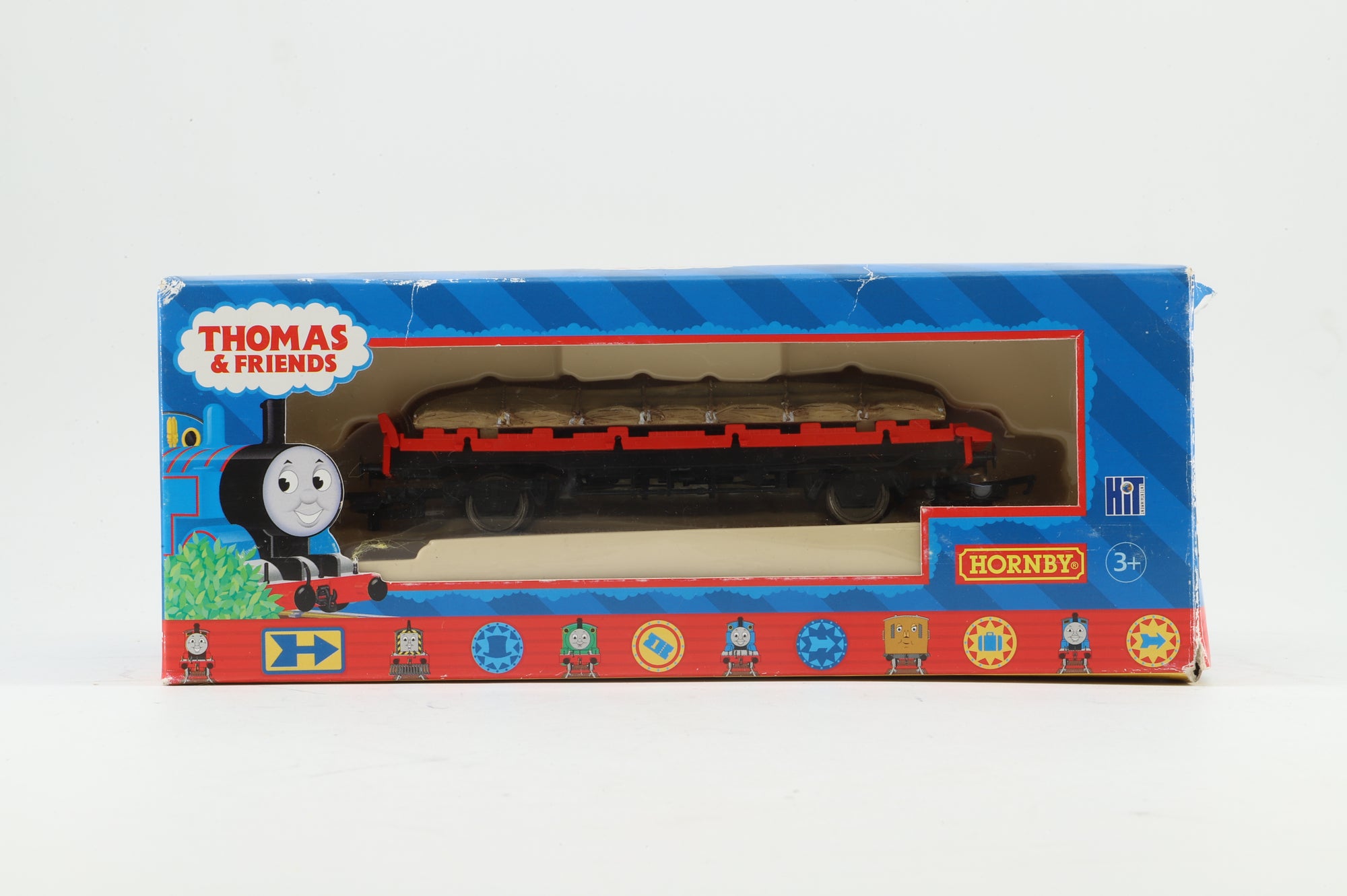 Hornby OO Rake of 3 Circus Flatbed Wagons, Inc. R9215 & 2 x 14, Thomas the Tank Range