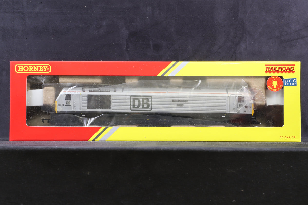 Hornby Railroad Plus OO R30178 Class 67 &#39;67029&#39; &#39;Royal Diamond&#39; DB Rail, DCC Fitted