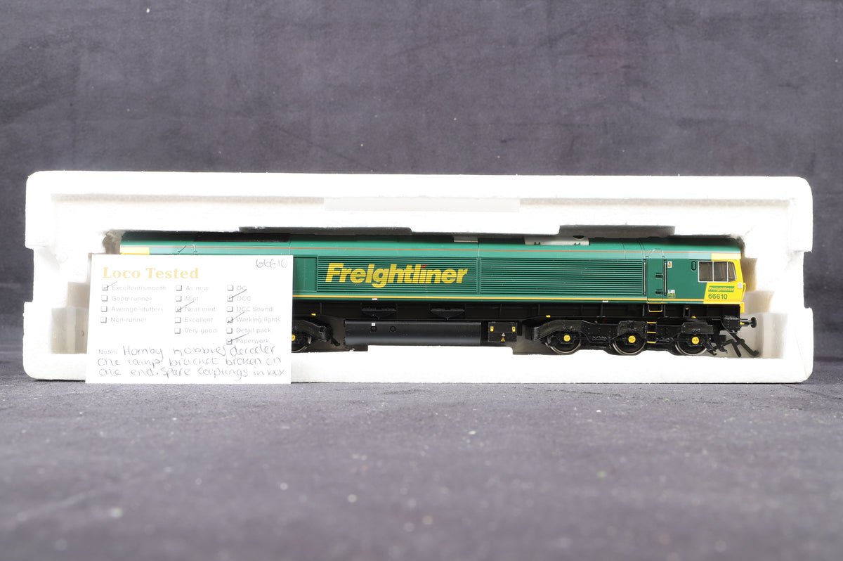 Bachmann OO 32-726 Class 66 Diesel &#39;66610&#39; Freightliner, DCC Fitted