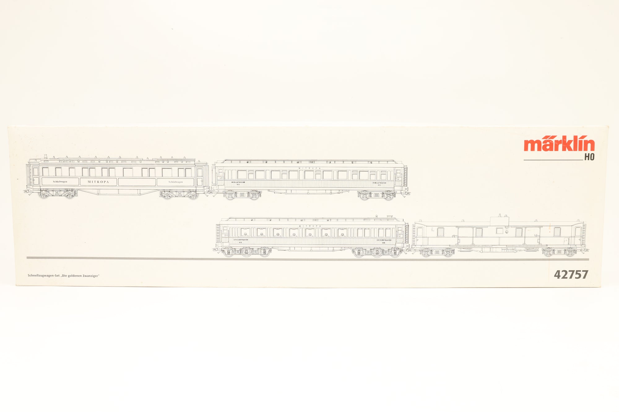 Marklin HO 42757 'The Golden Twenties' Passenger Car Set
