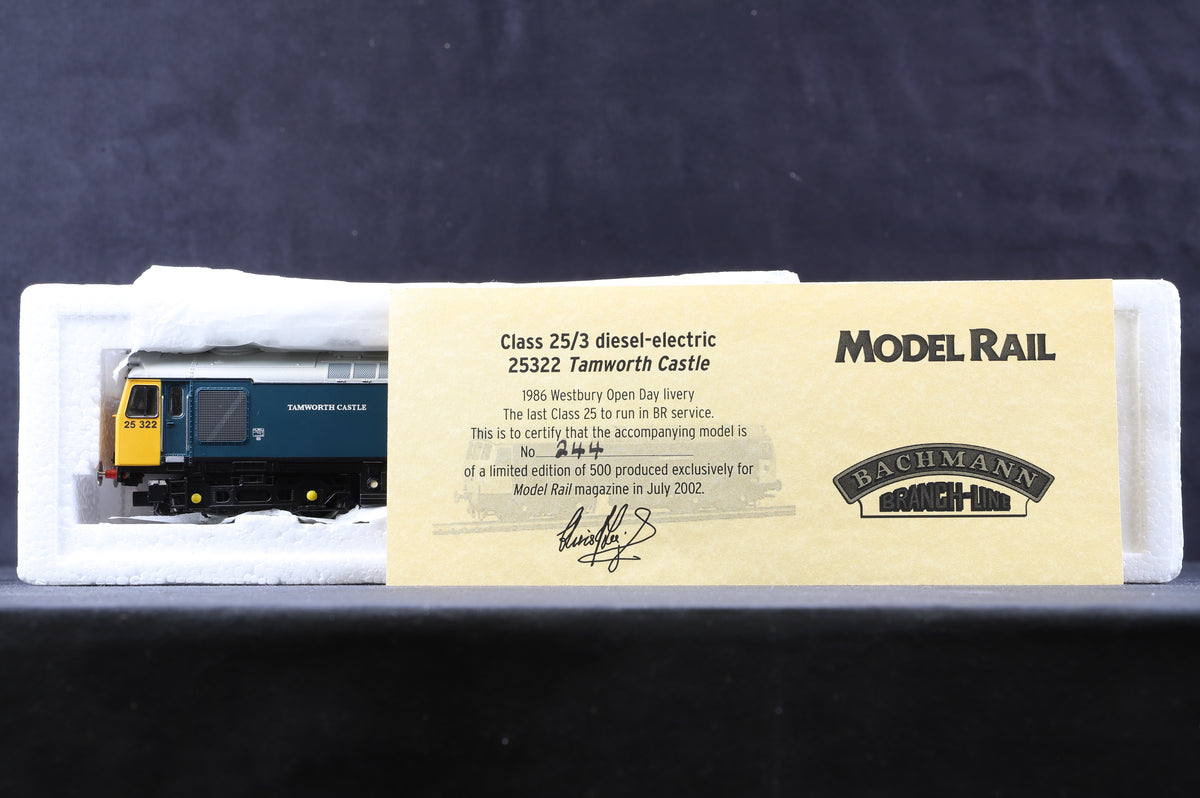 Bachmann OO 32-402Z Cl.25/3 Diesel &#39;Tamworth Castle&#39;