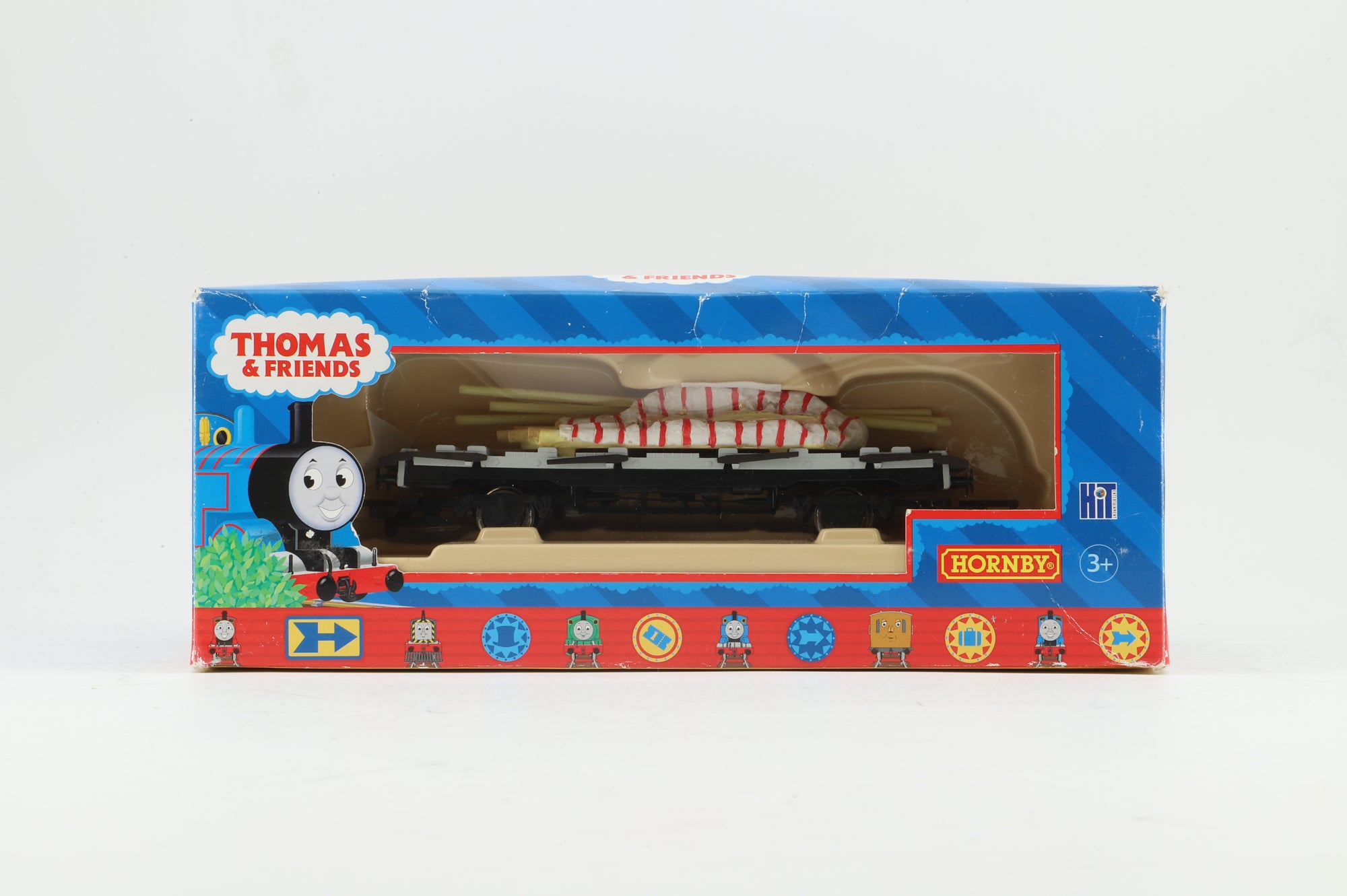 Hornby OO Rake of 3 Circus Flatbed Wagons, Inc. R9215 & 2 x 14, Thomas the Tank Range