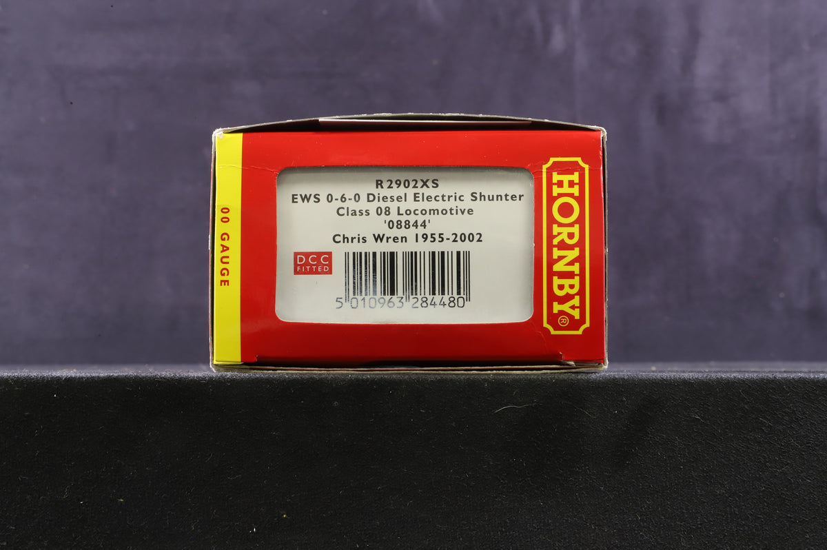 Hornby OO R2902XS Class 08 &#39;08844&#39; &#39;Chris Wren 1955-2002&#39; EWS DCC Sound