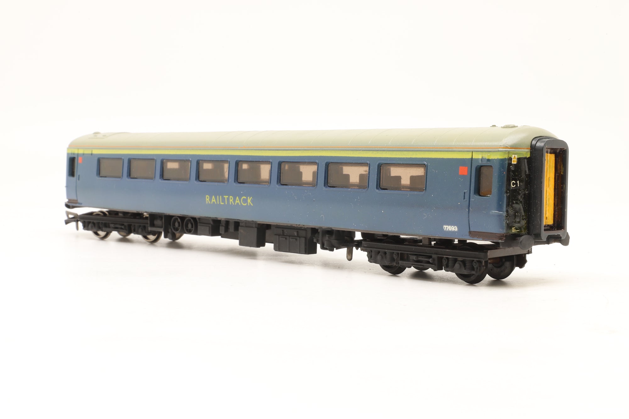Custom OO Mk2F 77693 in Railtrack Livery