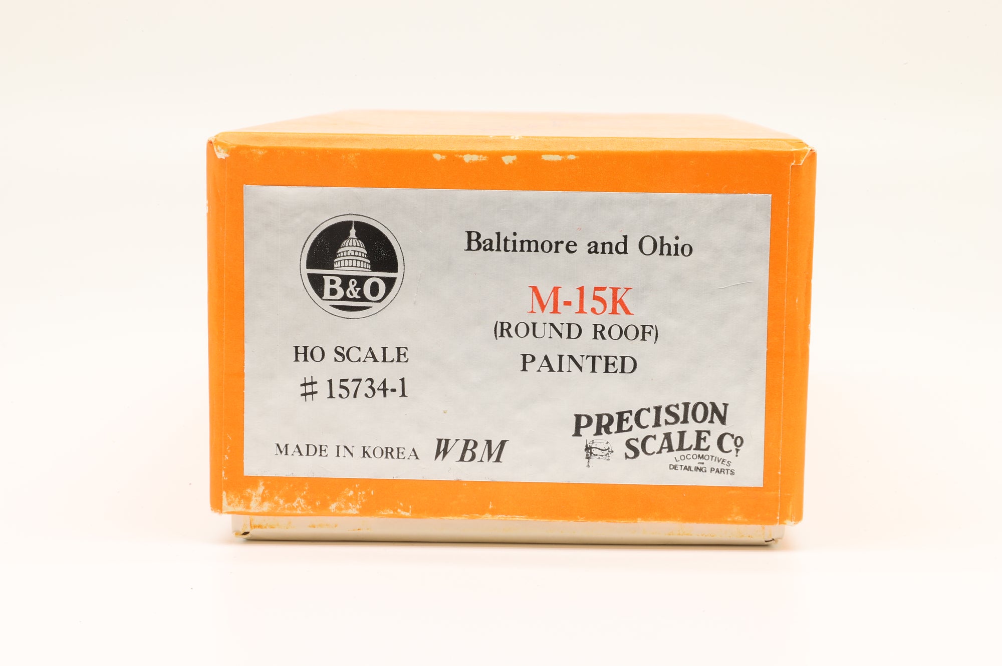 Iron Horse/Precision Scale HO Brass 15734-1 M-15K Boxcar #370135 in B&O Brown - Weathered